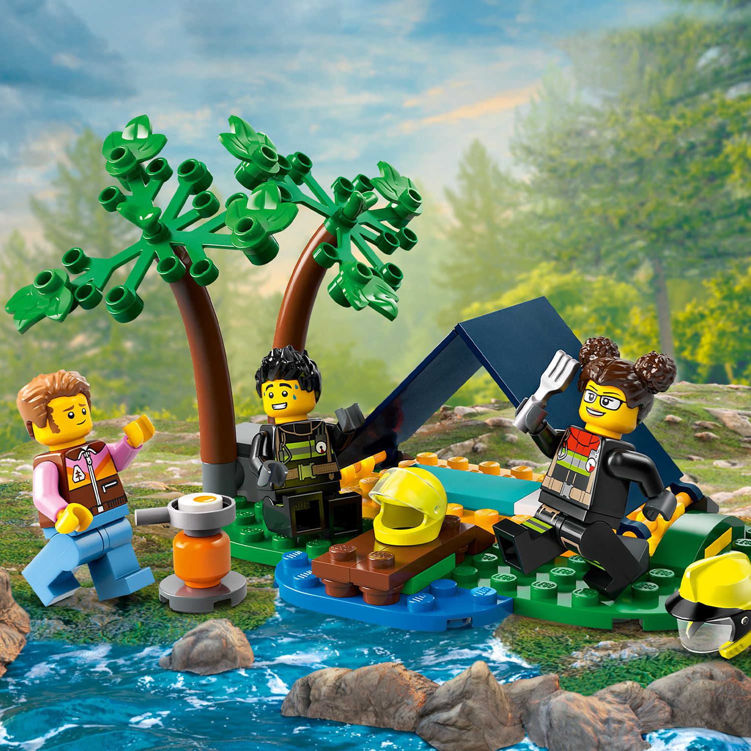 LEGO City 60412 gaisrinė mašina 4x4 ir gelbėjimo valtis