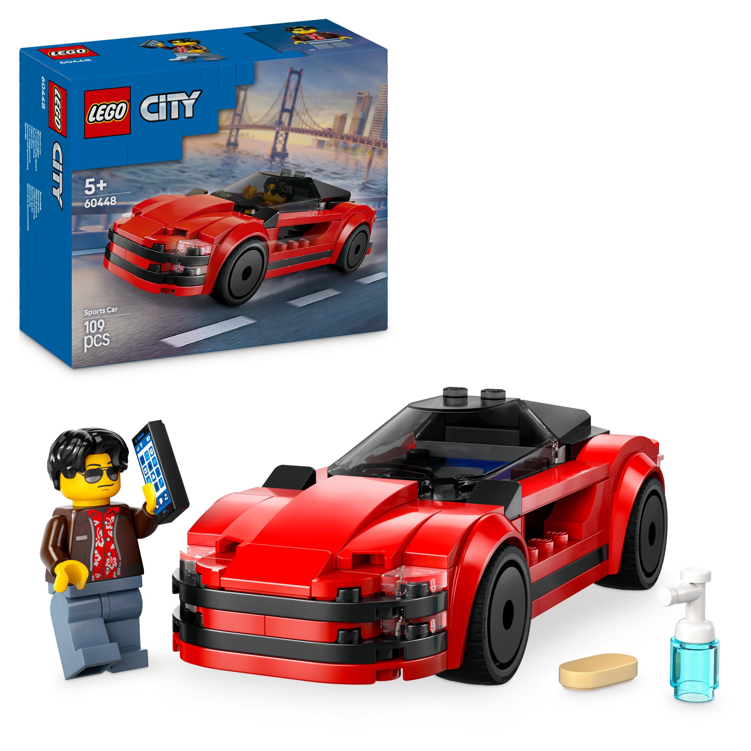 LEGO City 60448 raudona sportinė mašina