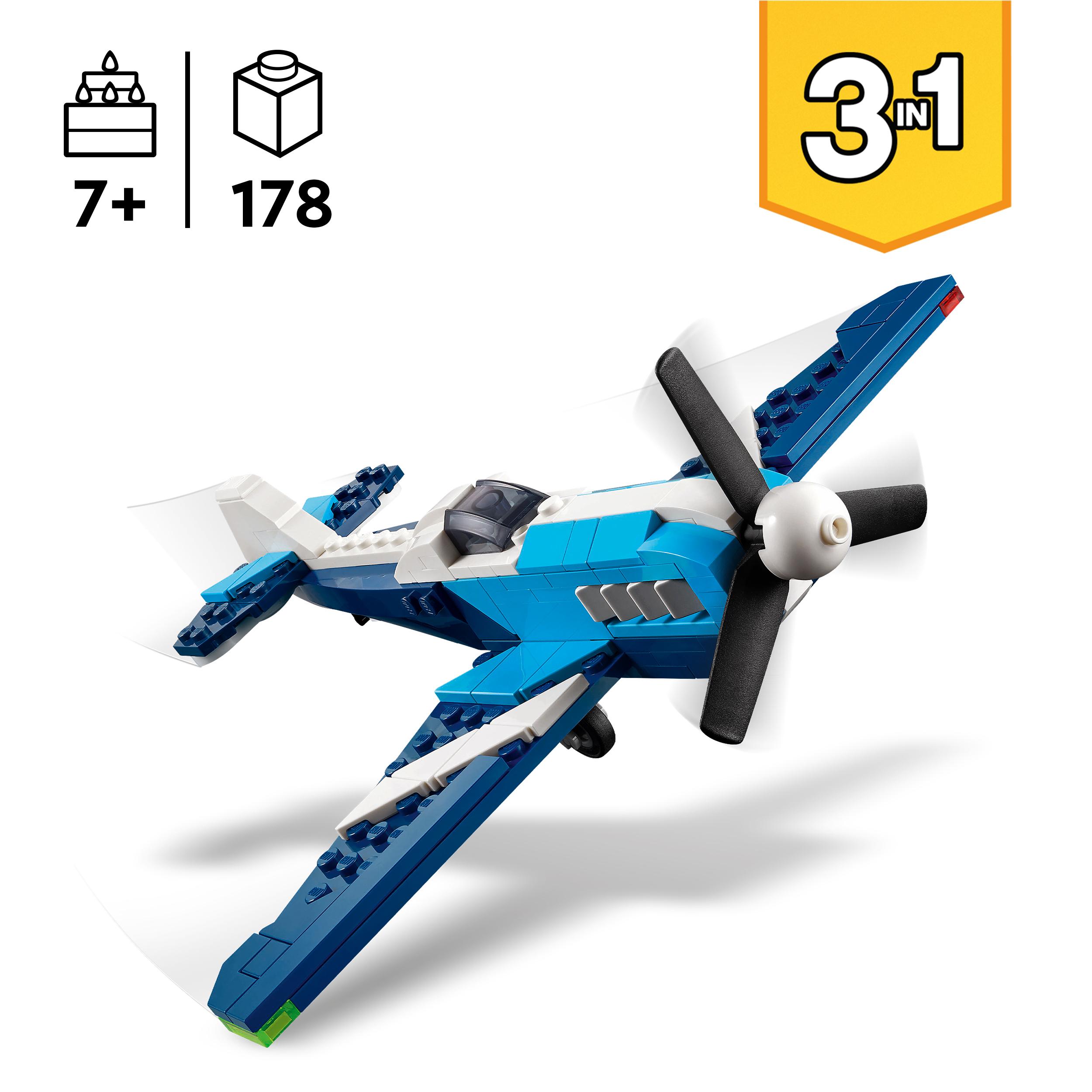 Lego Creator 3v1 oro laivas lenktyninis lėktuvas 31160
