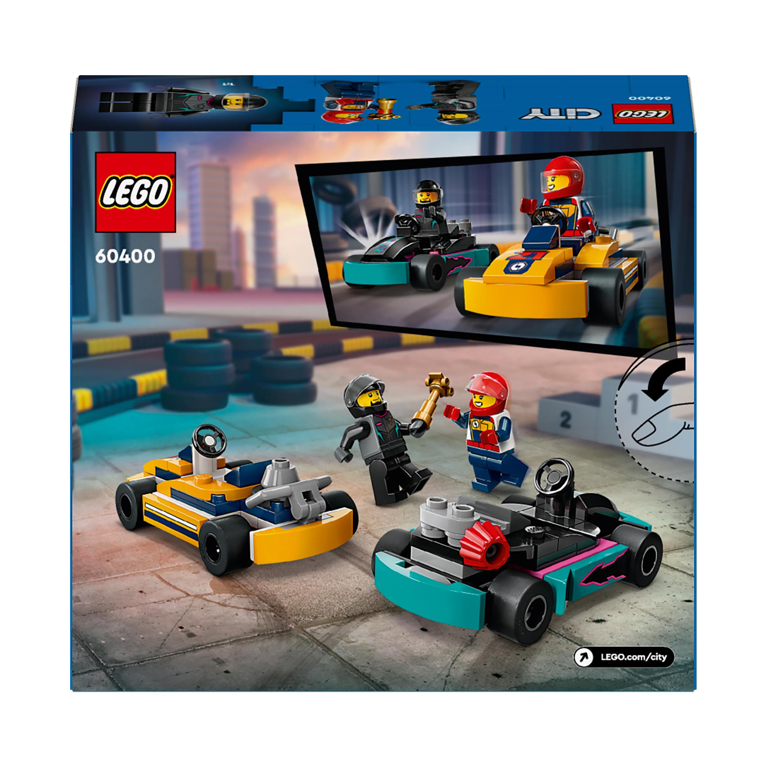 LEGO City 60400 kartingas ir lenktynininkai