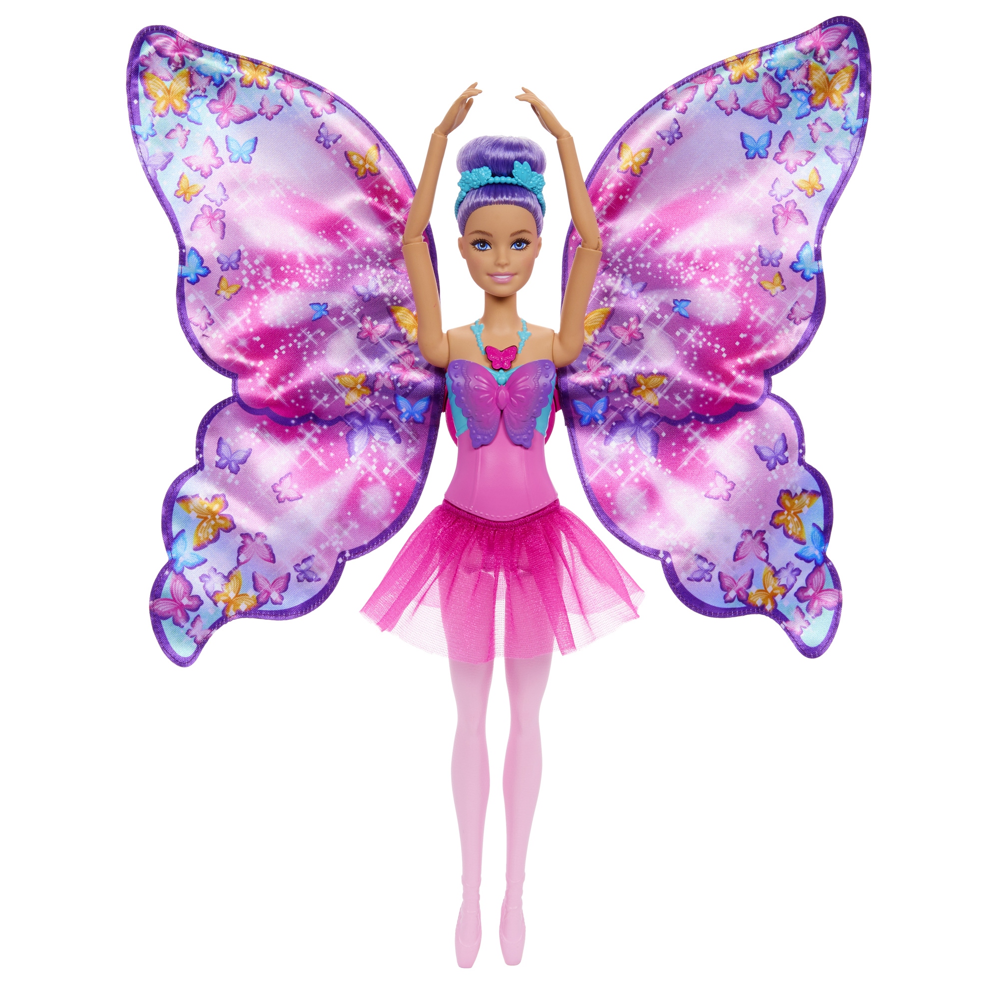 Barbie drugelio balerinė su transformacija ir sparnais