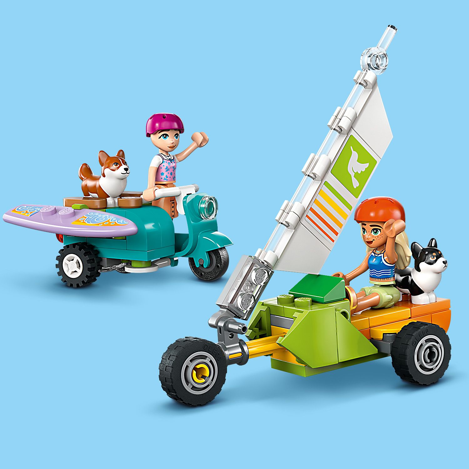 LEGO Friends 42641 nuotykis su banglentininkais ir skuteriu