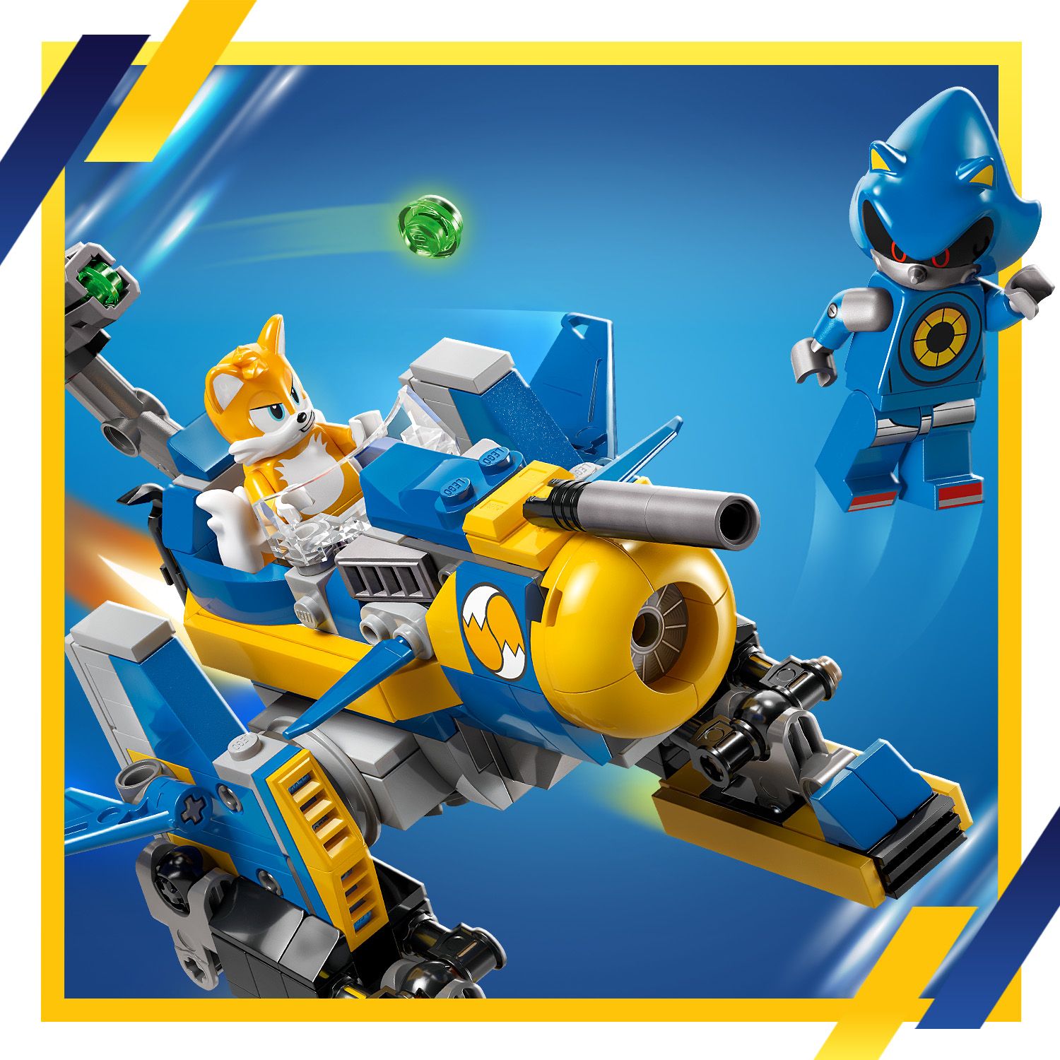 LEGO Sonic 77002 ciklonas prieš metal sonic