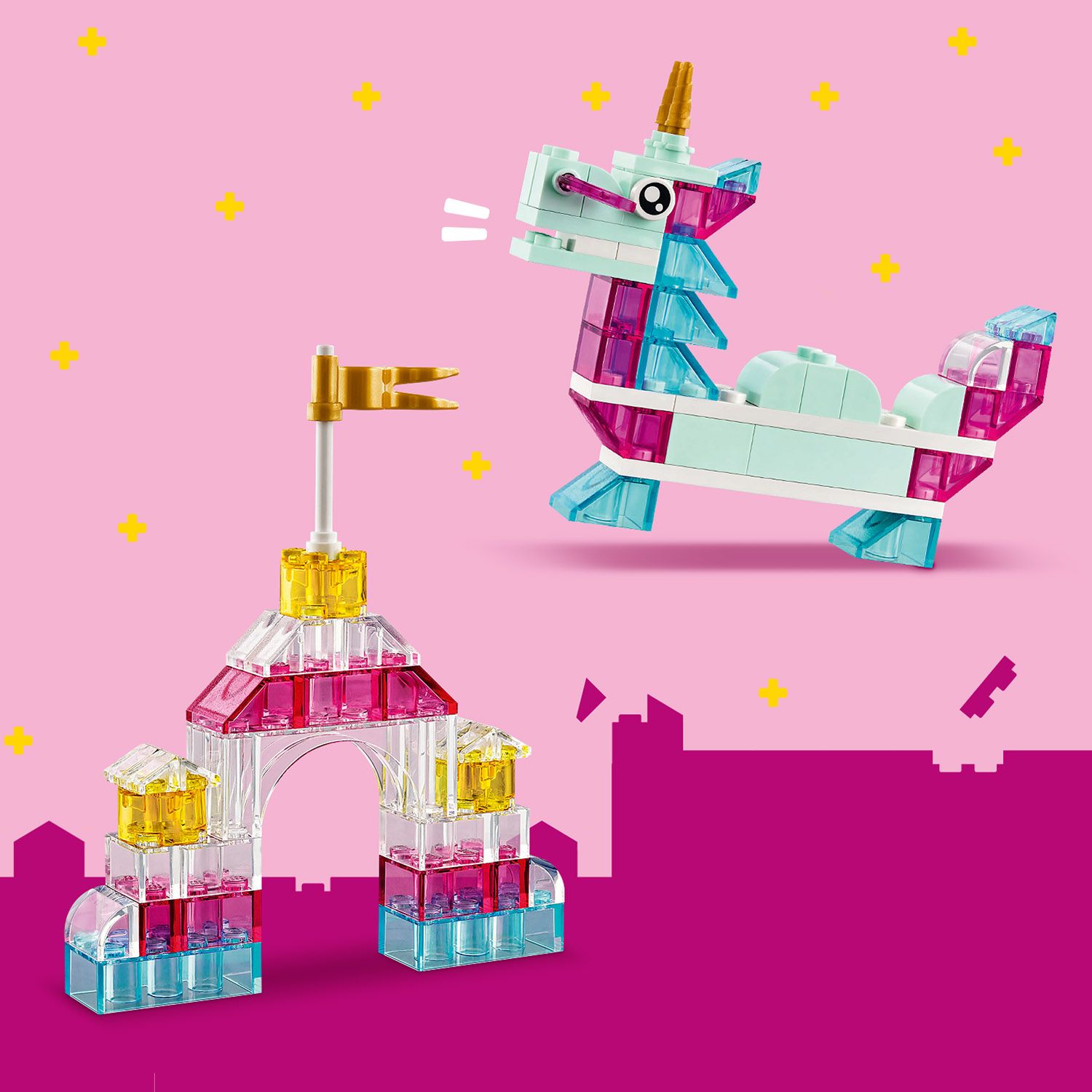 LEGO Classic 11040 skaidrūs klockai