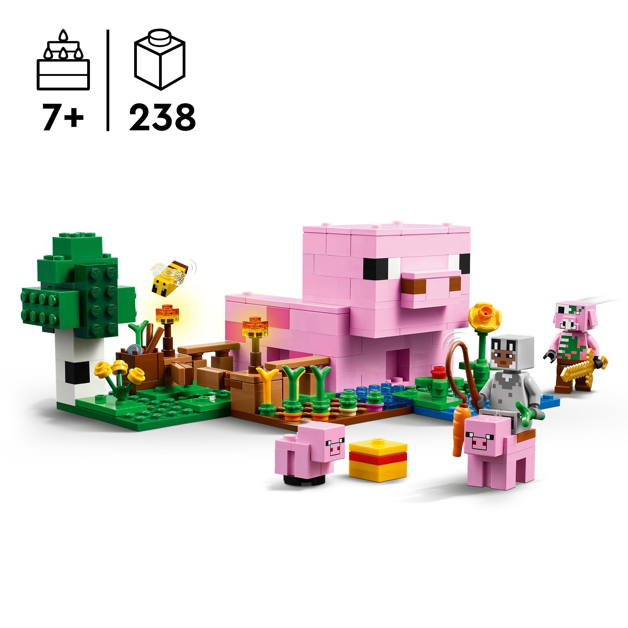 LEGO Minecraft kiaulės namas ūkis 21268