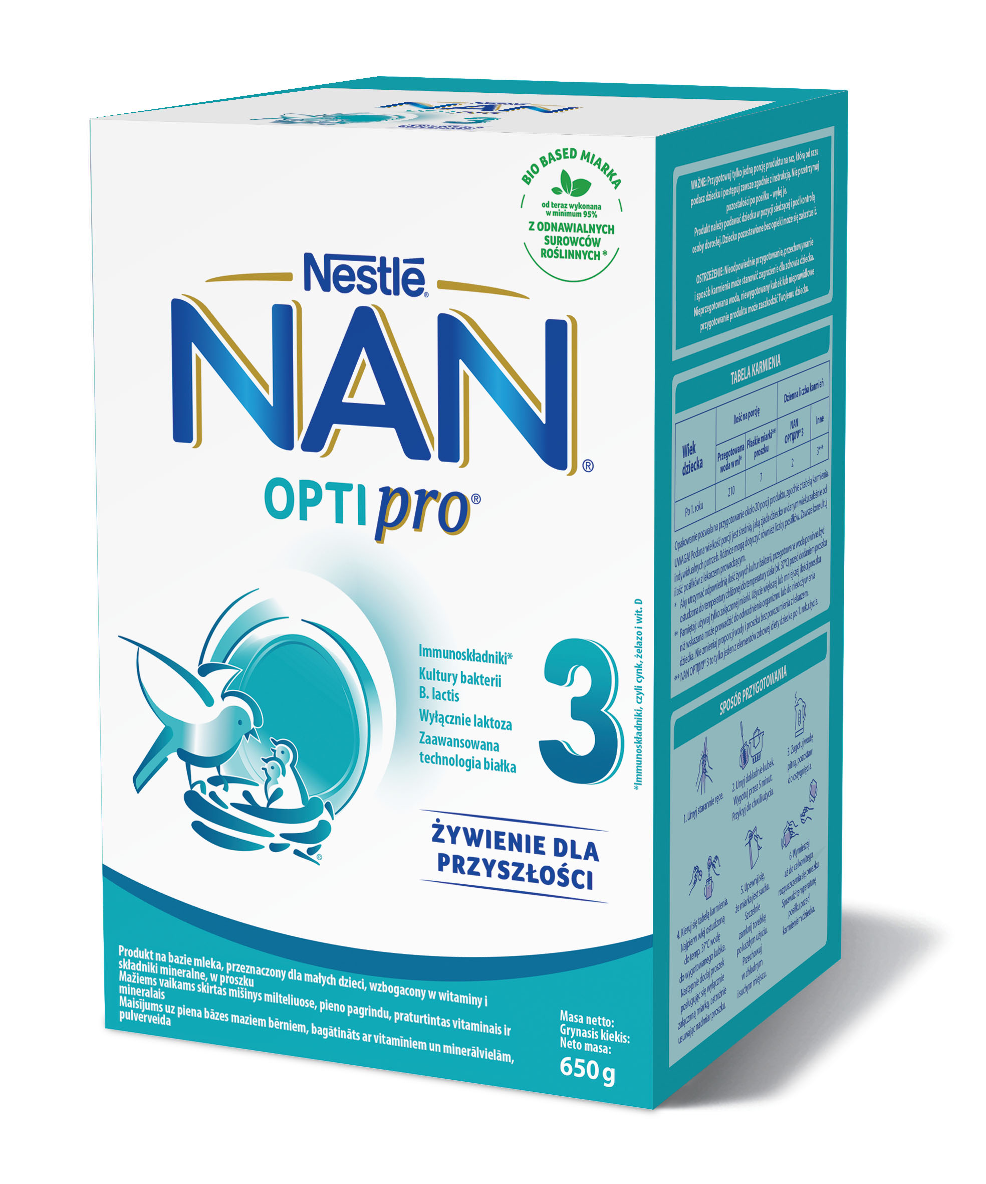 Nestlé Nan Optipro 3 pieno formulė 3 x 650 g