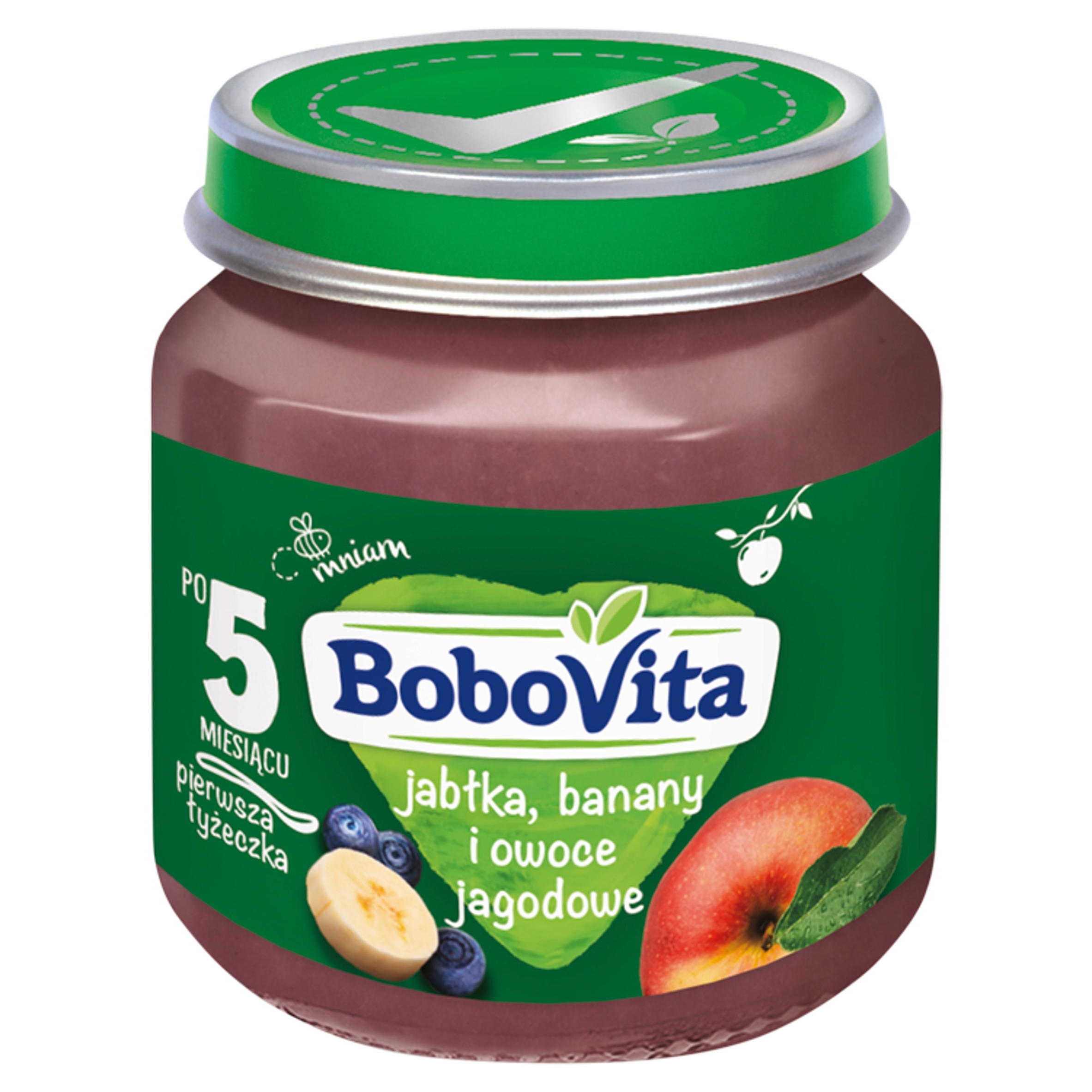 Bobovita obuoliai, bananai vaikams 125g