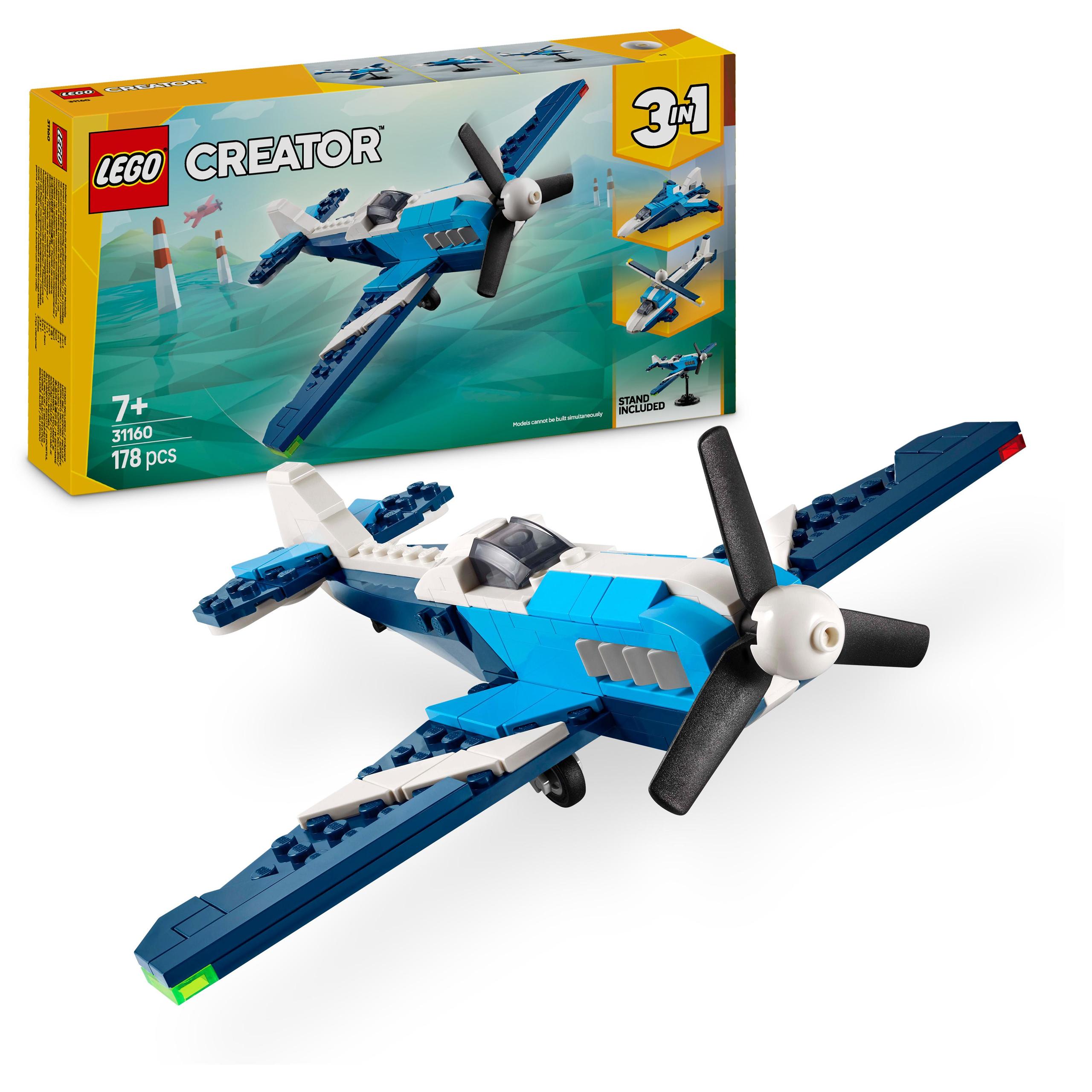 Lego Creator 3v1 oro laivas lenktyninis lėktuvas 31160