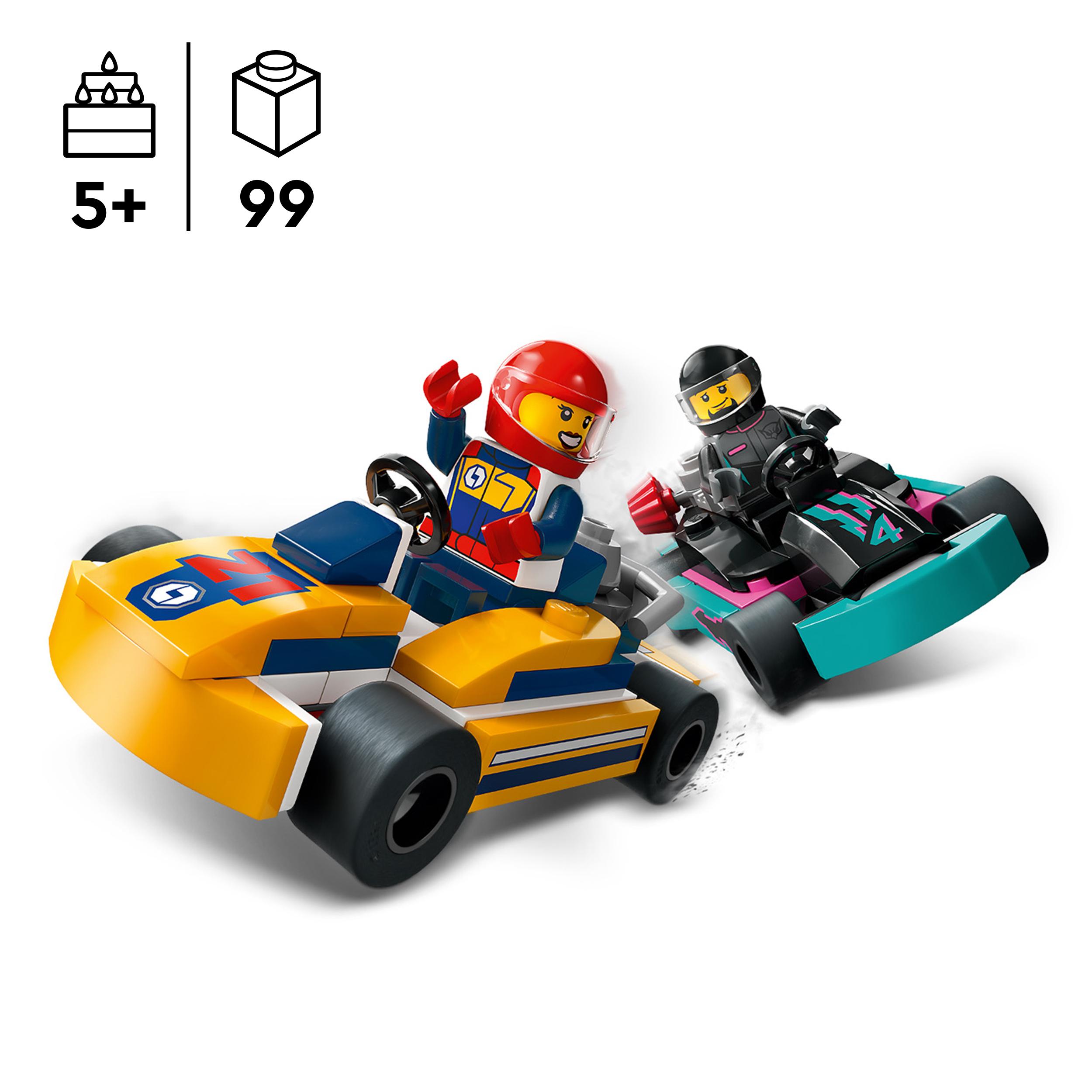 LEGO City 60400 kartingas ir lenktynininkai