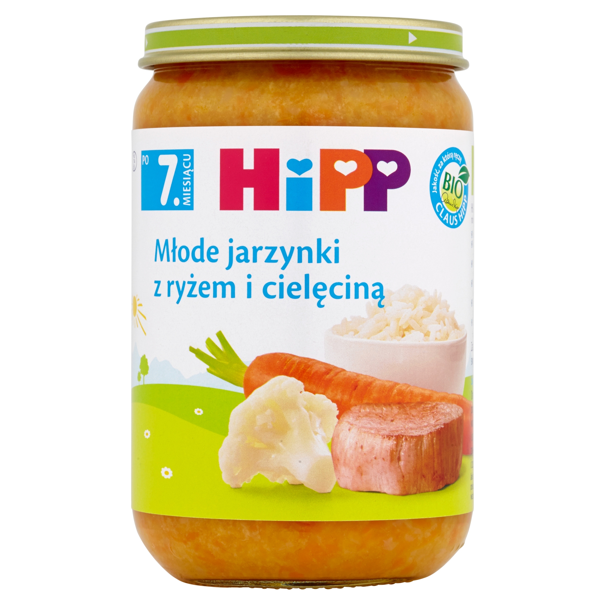 Hipp bio vakarienė su šviežiais daržovėmis