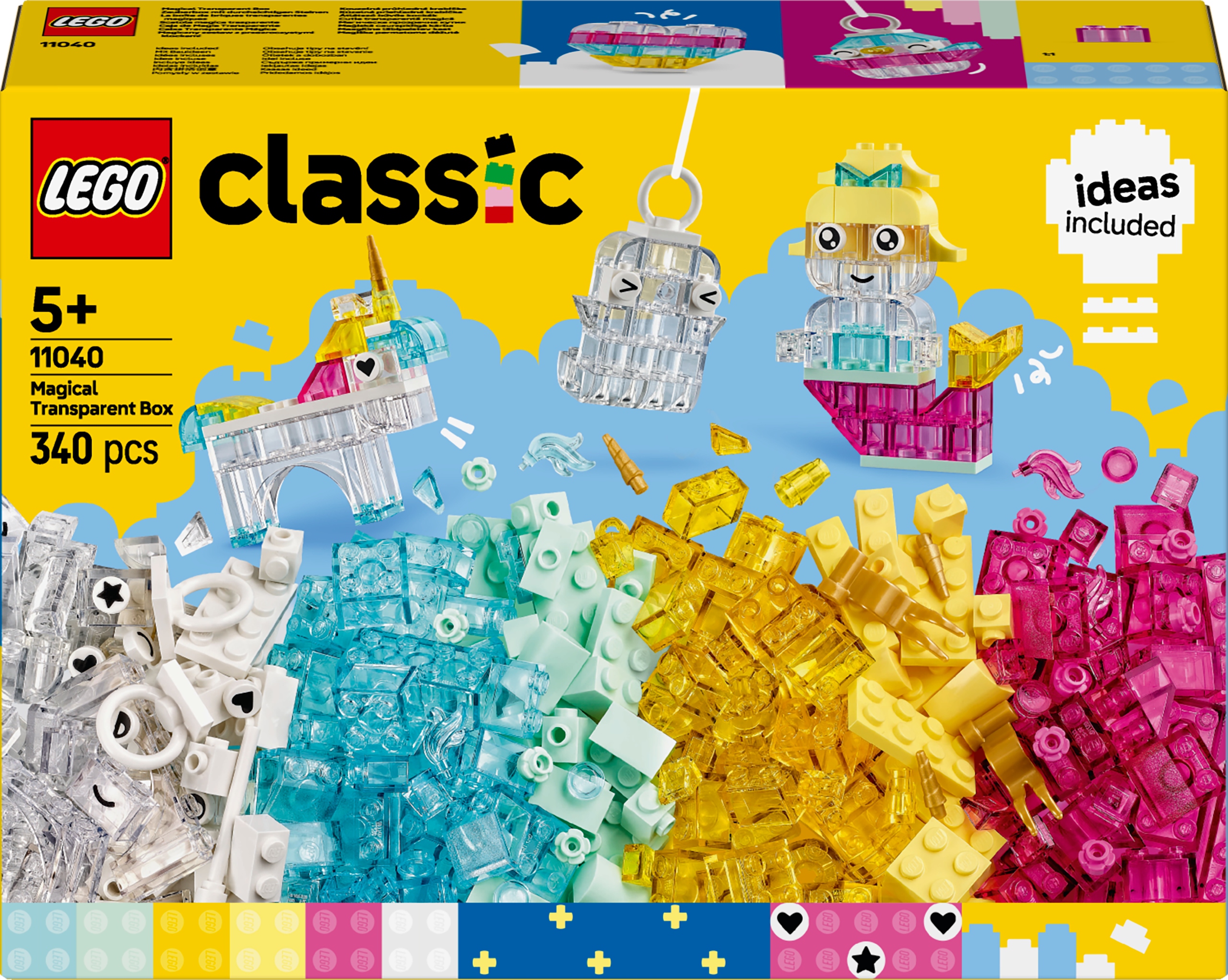 LEGO Classic 11040 skaidrūs klockai