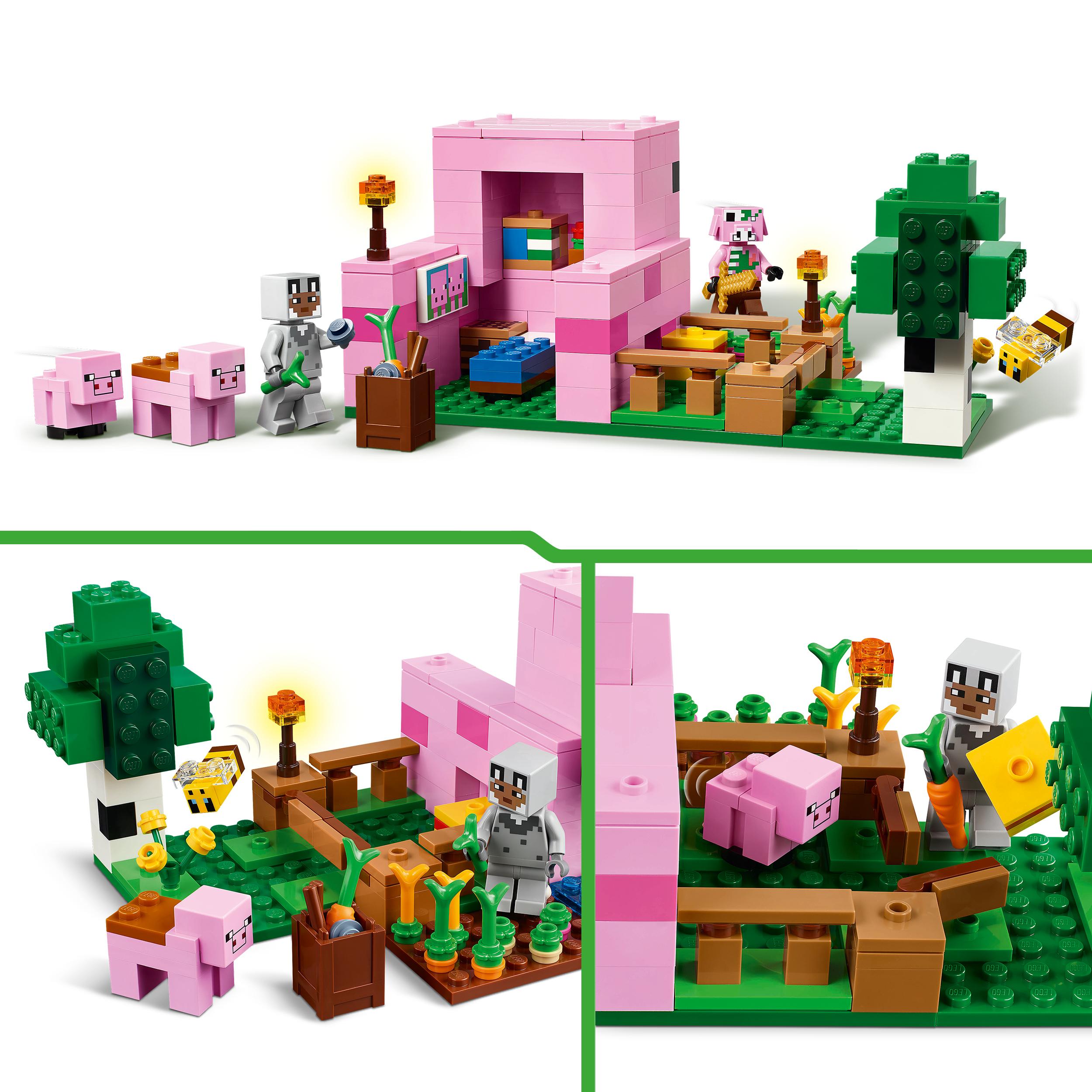 LEGO Minecraft kiaulės namas ūkis 21268