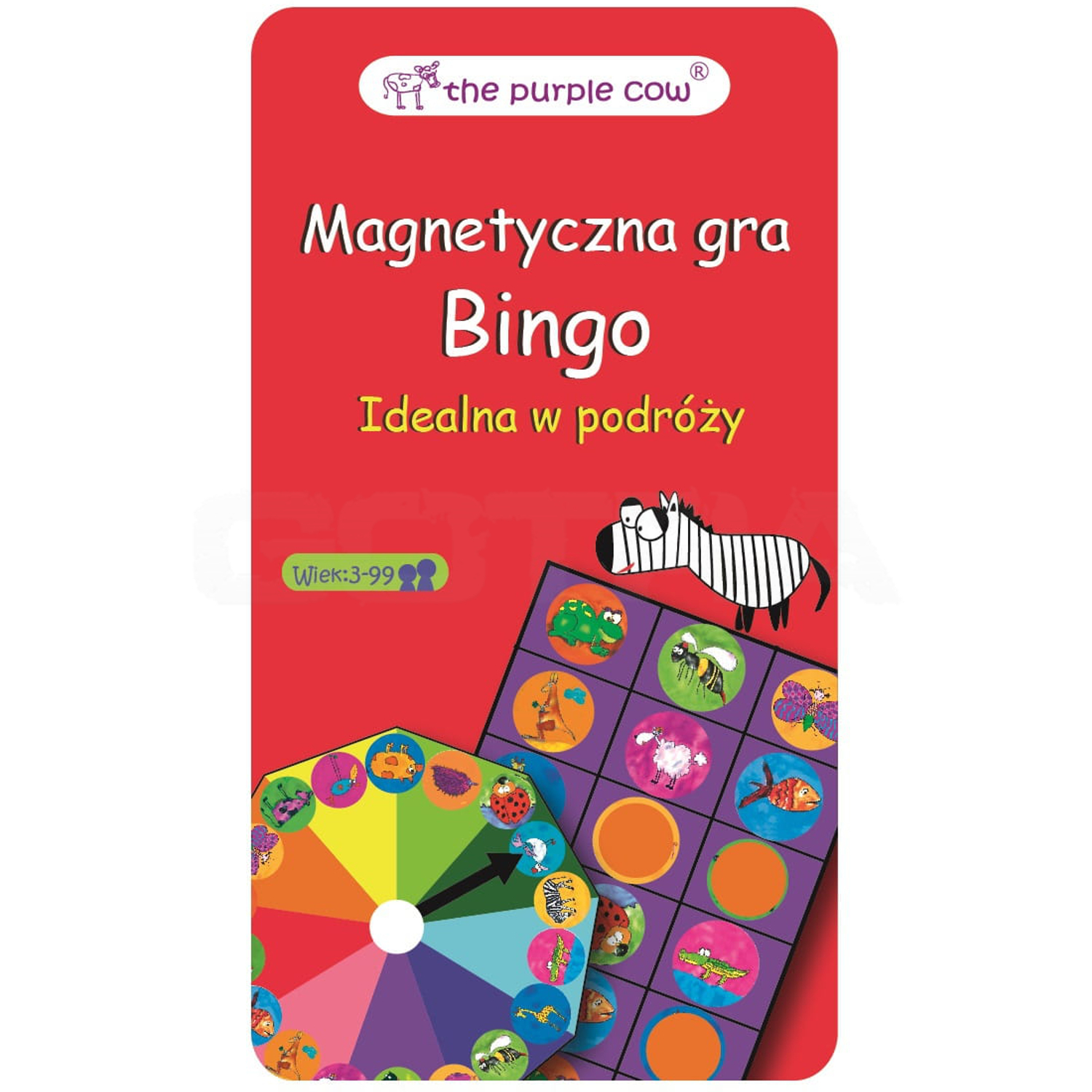 The Purple Cow magnetinė Bingo žaidimas
