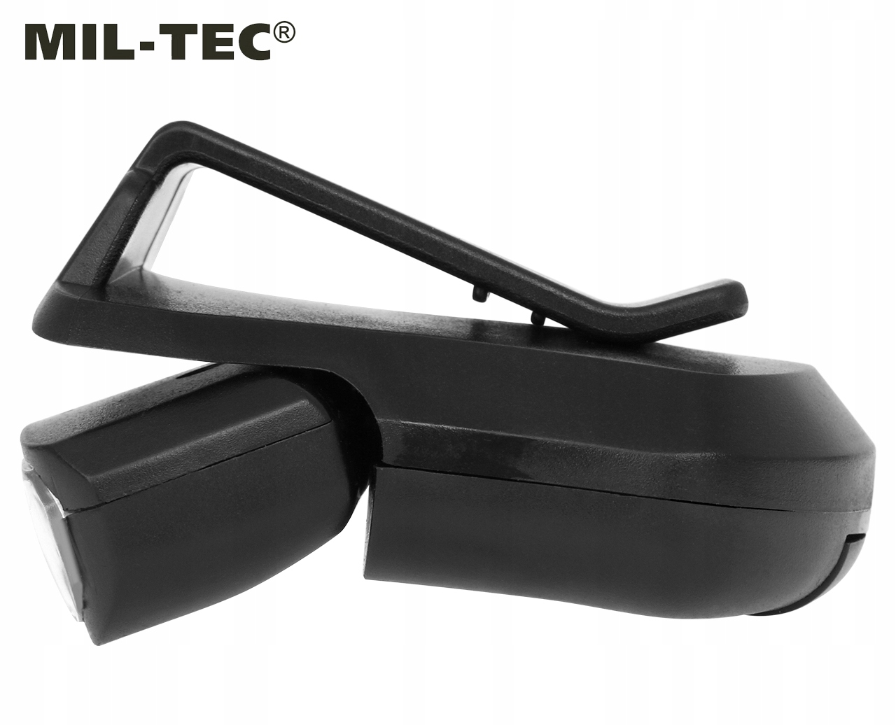 Žibintuvėlis su segtuku Mil-Tec 50 lm priekinis žibintas, skirtas Hat Visor kuprinei juodai