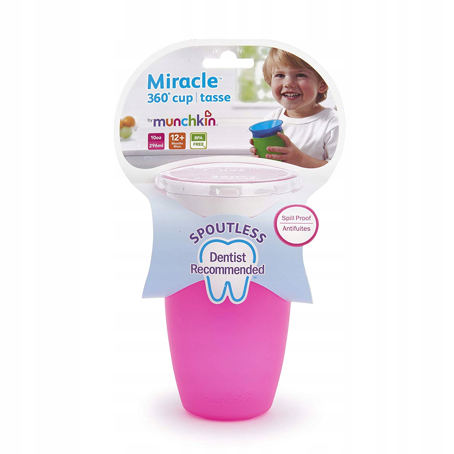 Munchkin Miracle 360 gertuvė nerūdijanti 296 ml