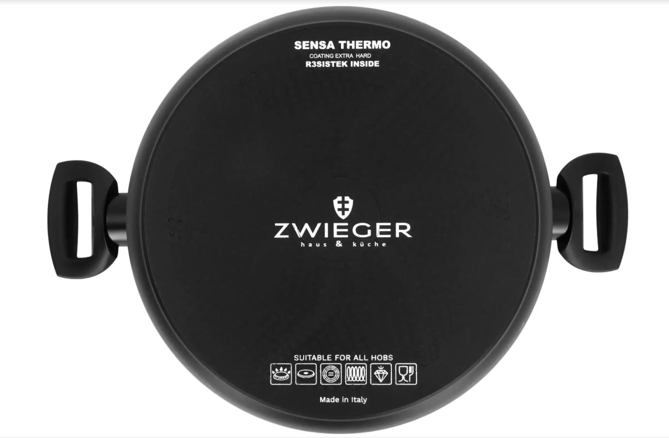 ZWIEGER ALIUMININIS PUODAS NEPRIKLANTAS INDUKCINIS SENSA THERMO 7,7L 28cm