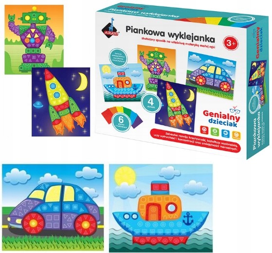 Askato putplasčio iškarpyti piešiniai nuo 3 metų