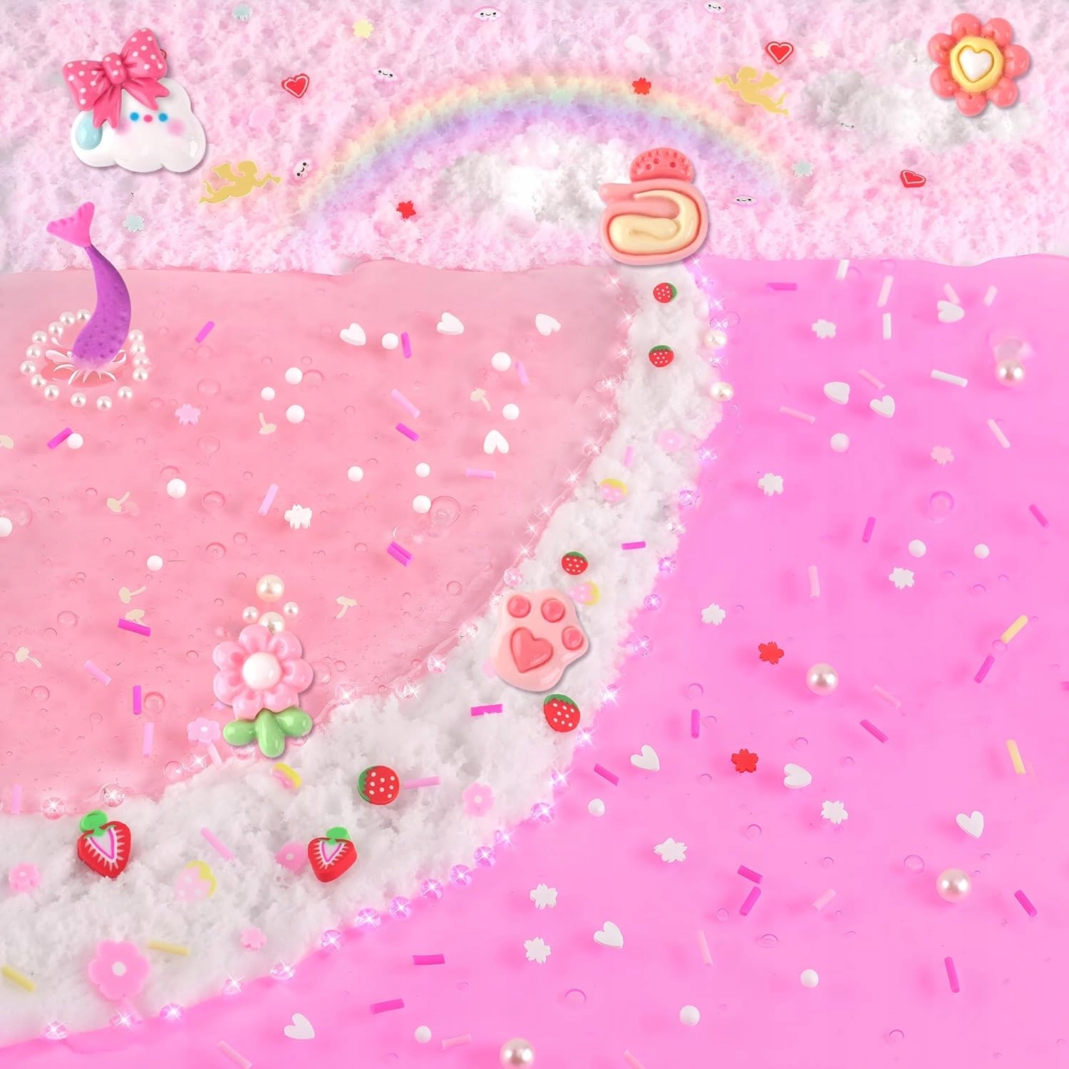 Zestaw robienia slime masa plastyczna fabryka pink