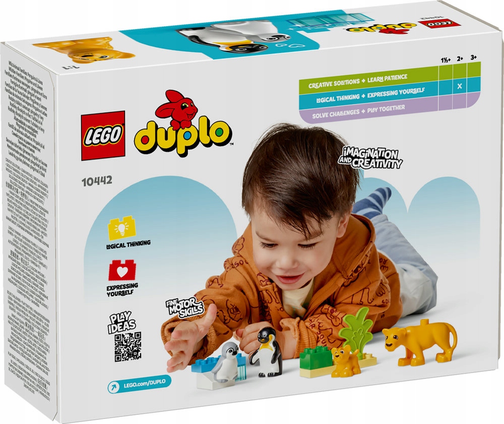 LEGO DUPLO 10442 laukiniai gyvūnai pingvinai liūtai