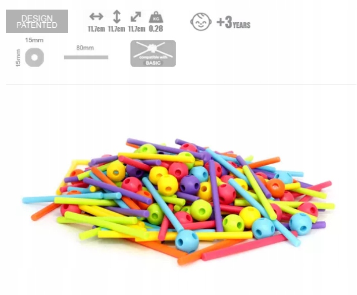 MELI 50600 150 vnt KONSTRUKCINIAI BLOKAI STIK LAIDOS