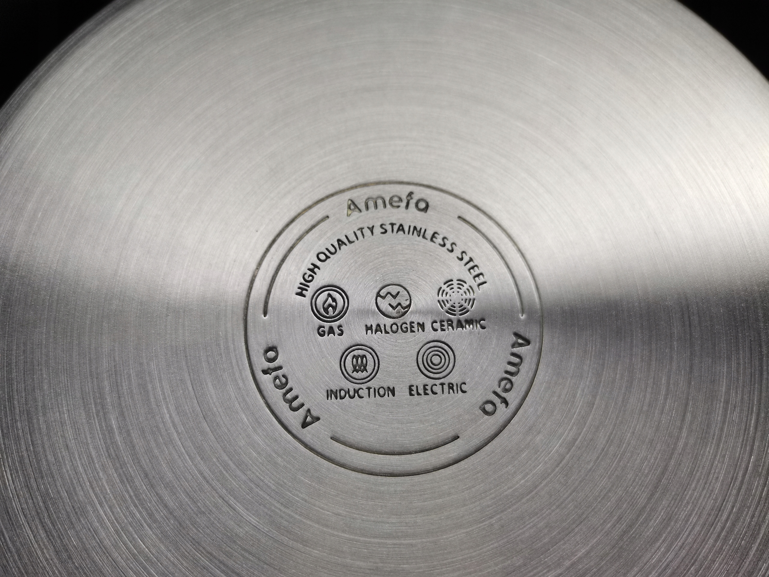 AMEFA SAHARA SAFETY nerūdijančio plieno MAŽAS PUODAS SU RANKENE, INDUKCINIS, 14 cm, 1,2 l