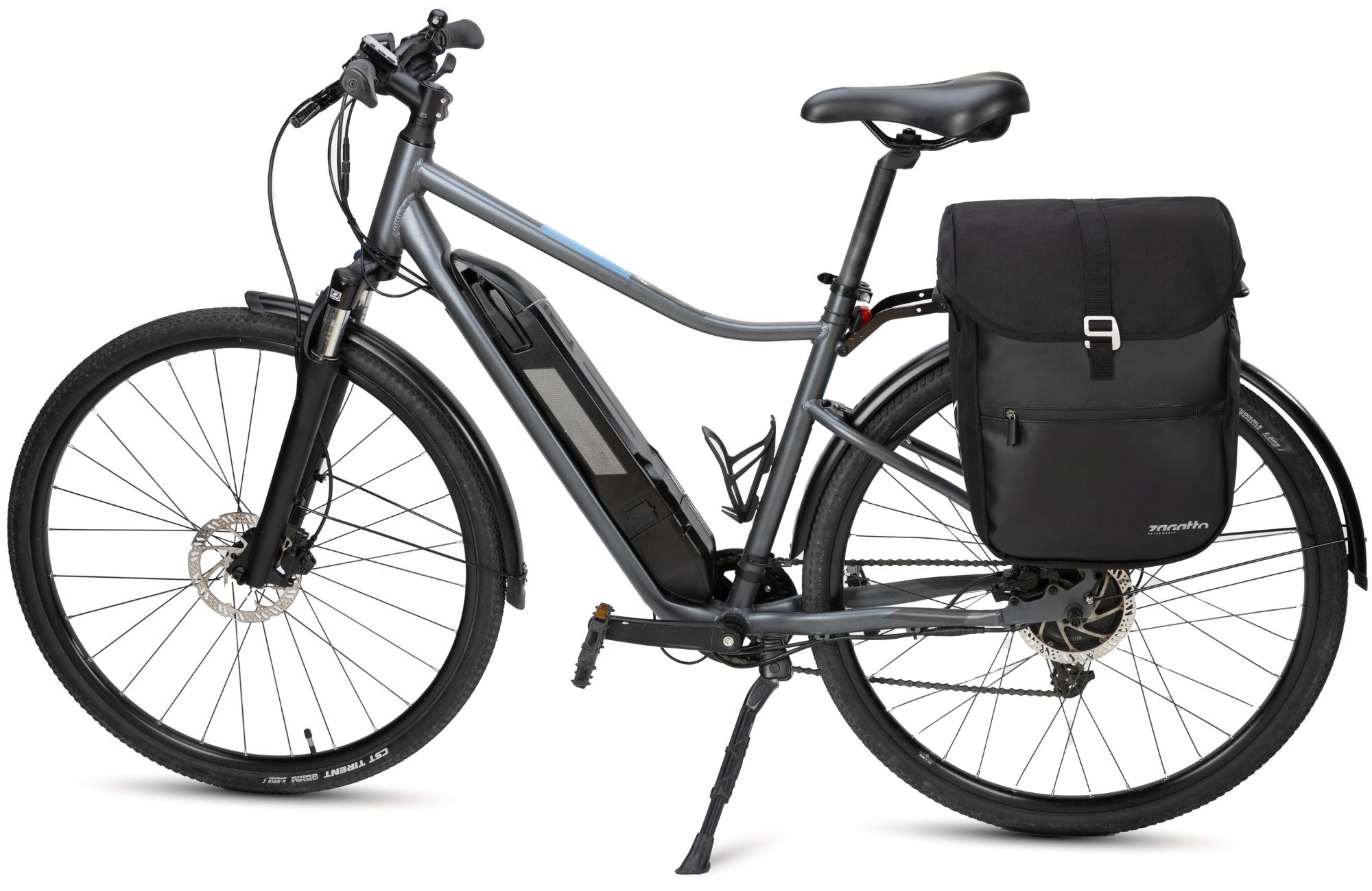 Dviračio krepšys, atsparus vandeniui, šoninis, galinis, talpus, ZAGATTO