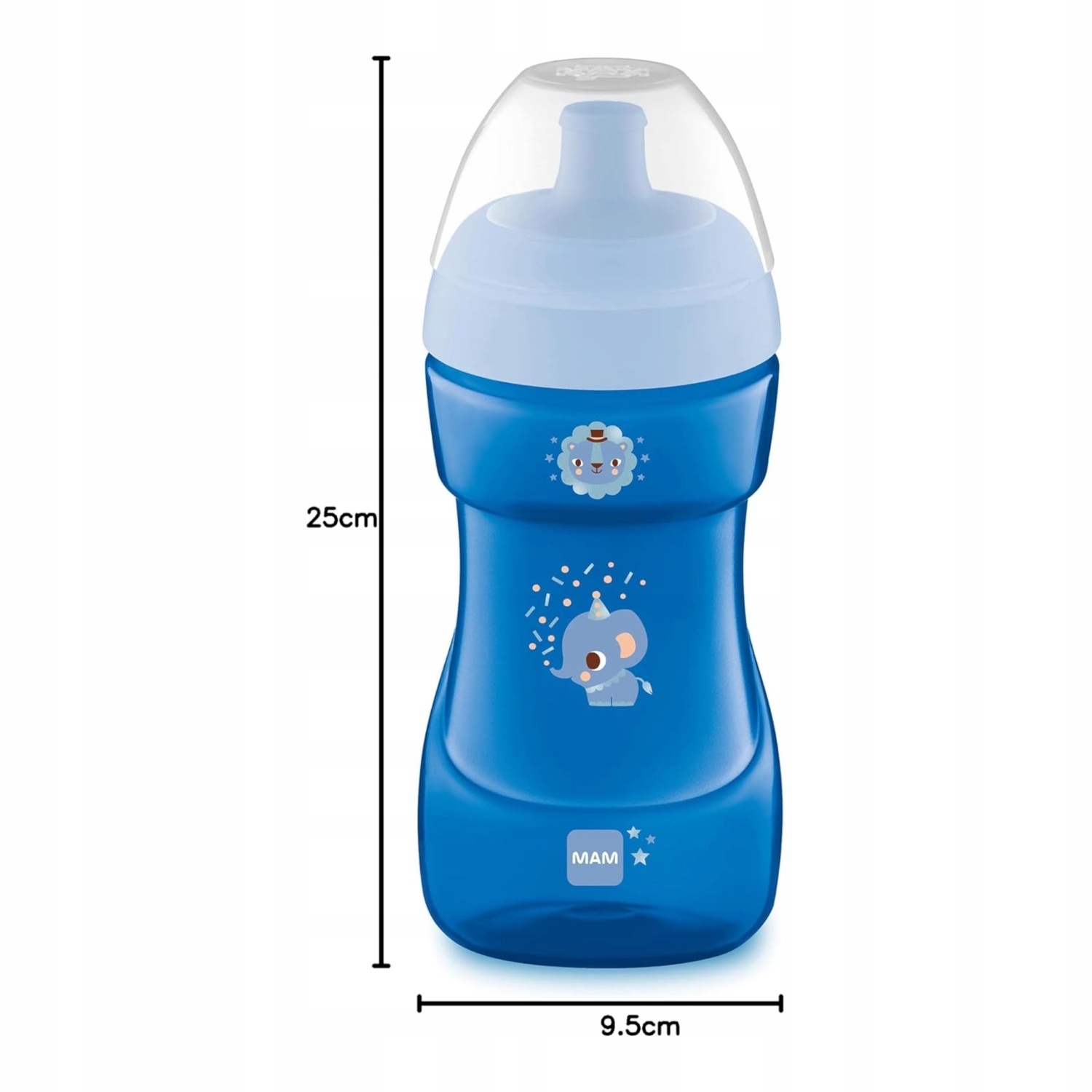 MAM Baby Sports Cup 330 ml Neišsiliejantis buteliukas 12 m+