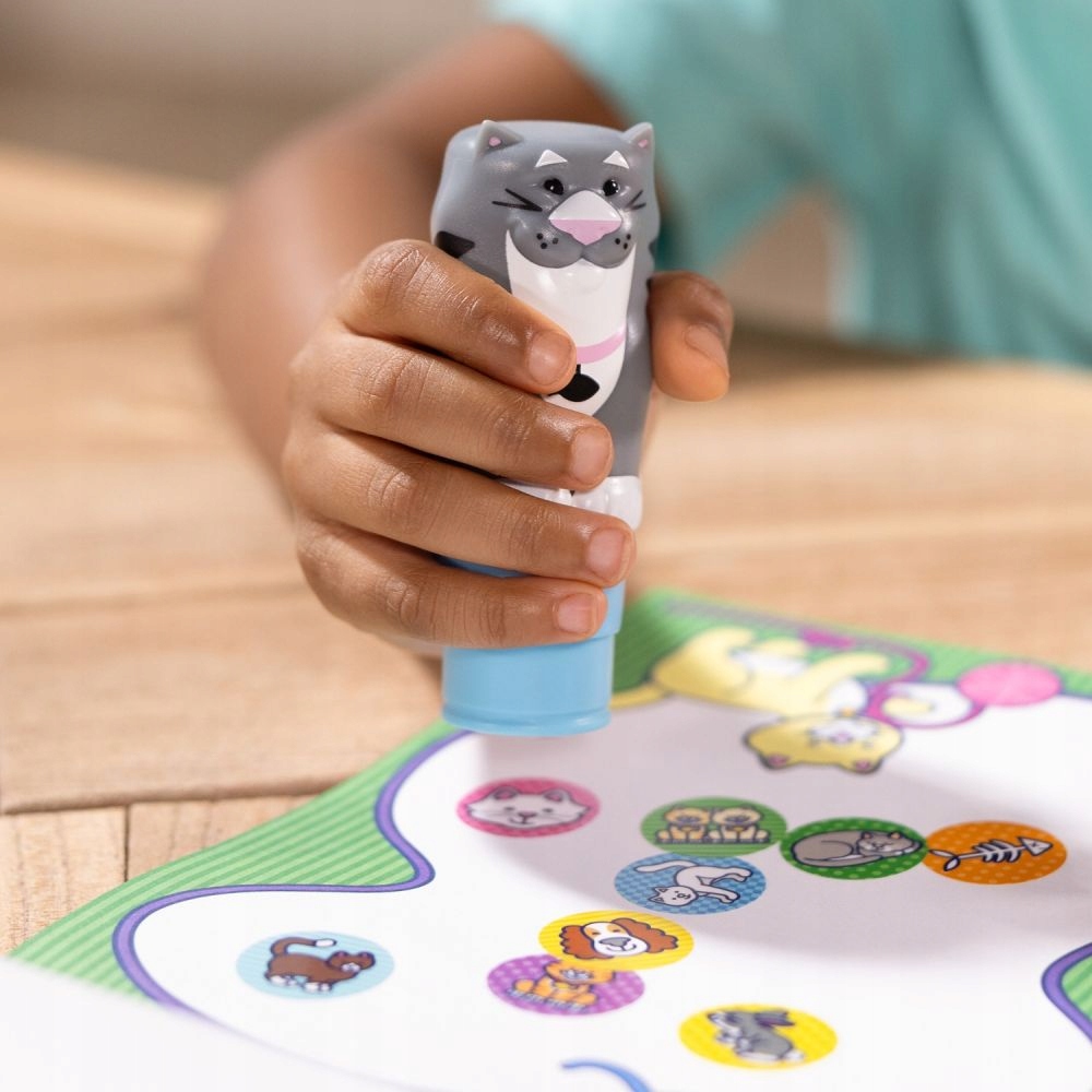 Melissa & Doug naklejki stempelek kot StickerWOW