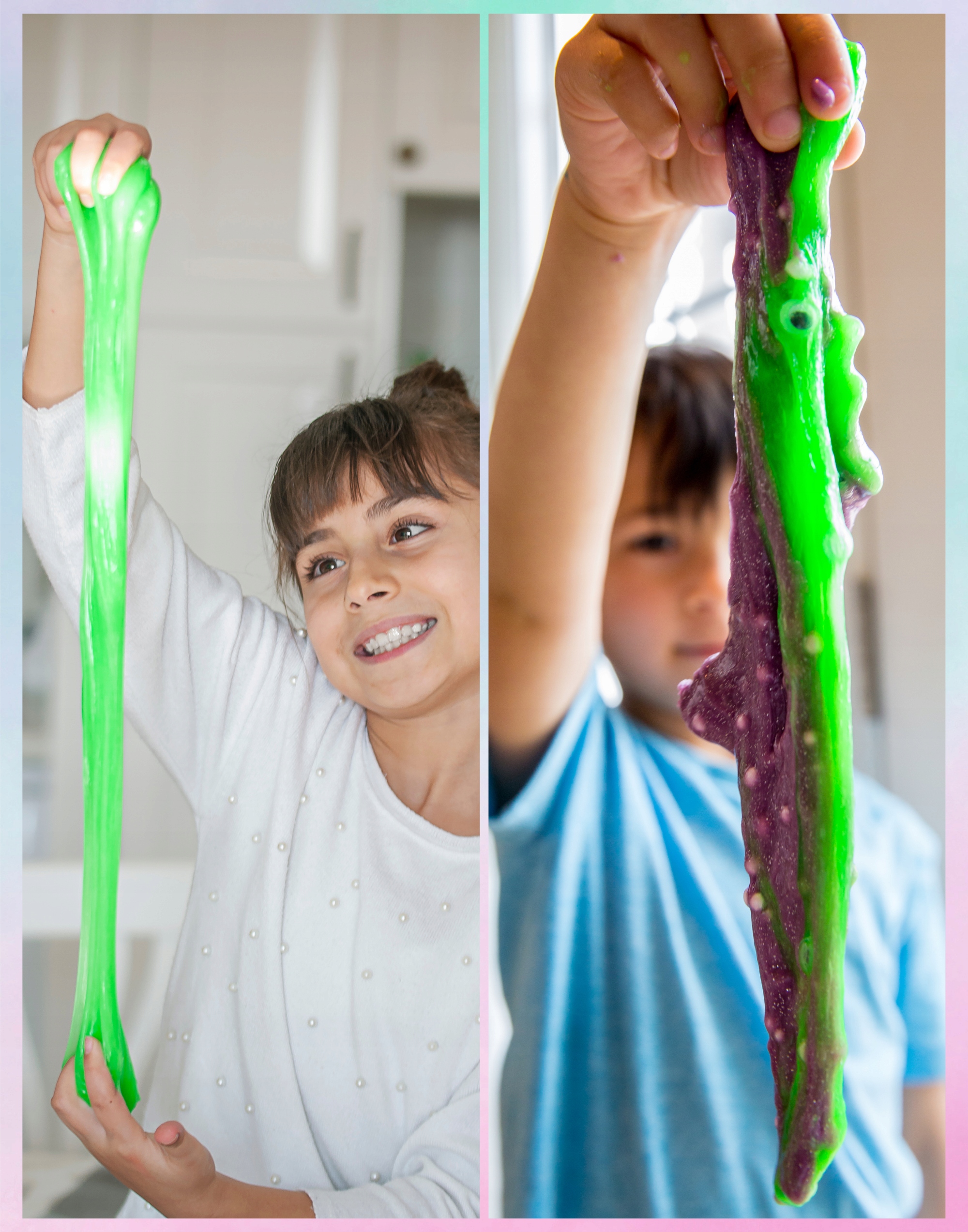 DIDELIS SLIME RINKINYS, SLIMŲ GAMYBAI VAIKAMS PLASTIKOS PASTA 120in1
