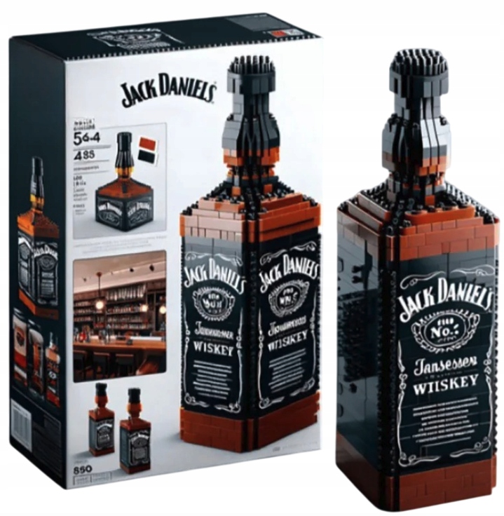 3D BLOKELIAI SUAUGUSIEMS Jack Daniels BUTELIŲ KOLEKTORIAUS DEKORAVIMAS