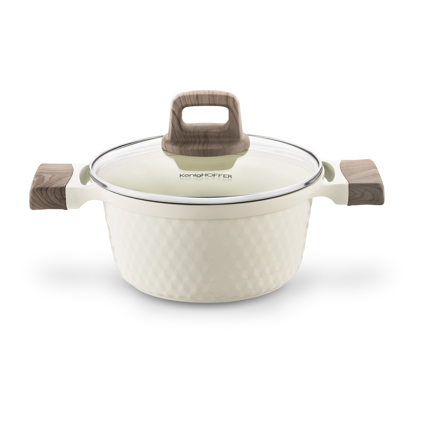 INDUKCINIS PUODAS su KERAMINE danga Kremas Konighoffer Rosti 20cm 2L