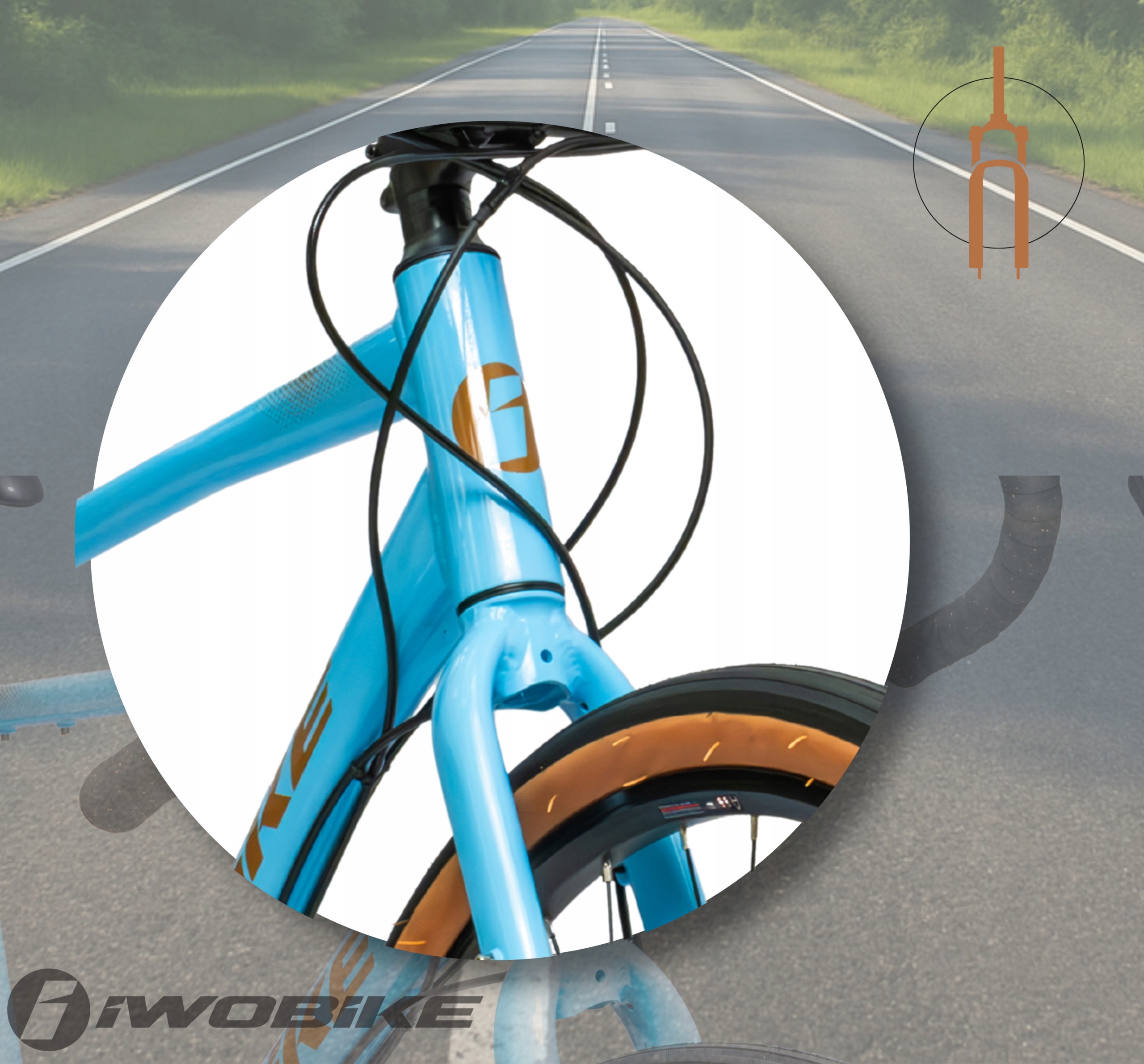 Vyriški žvyro dviračio 27,5 colio „Shimano Claris“ aliuminio diskai „IWOBIKE 2026 Light“