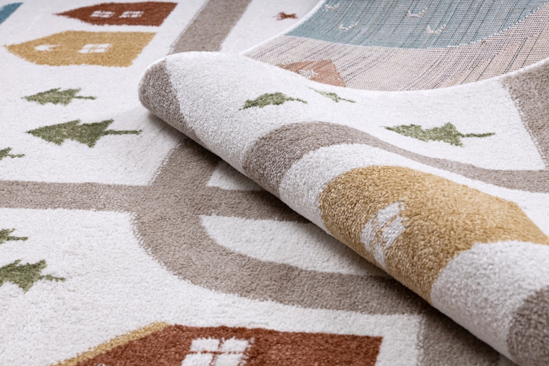 Kilimas FUN 120x170 Fleece vaikams, gatvės, kreminis
