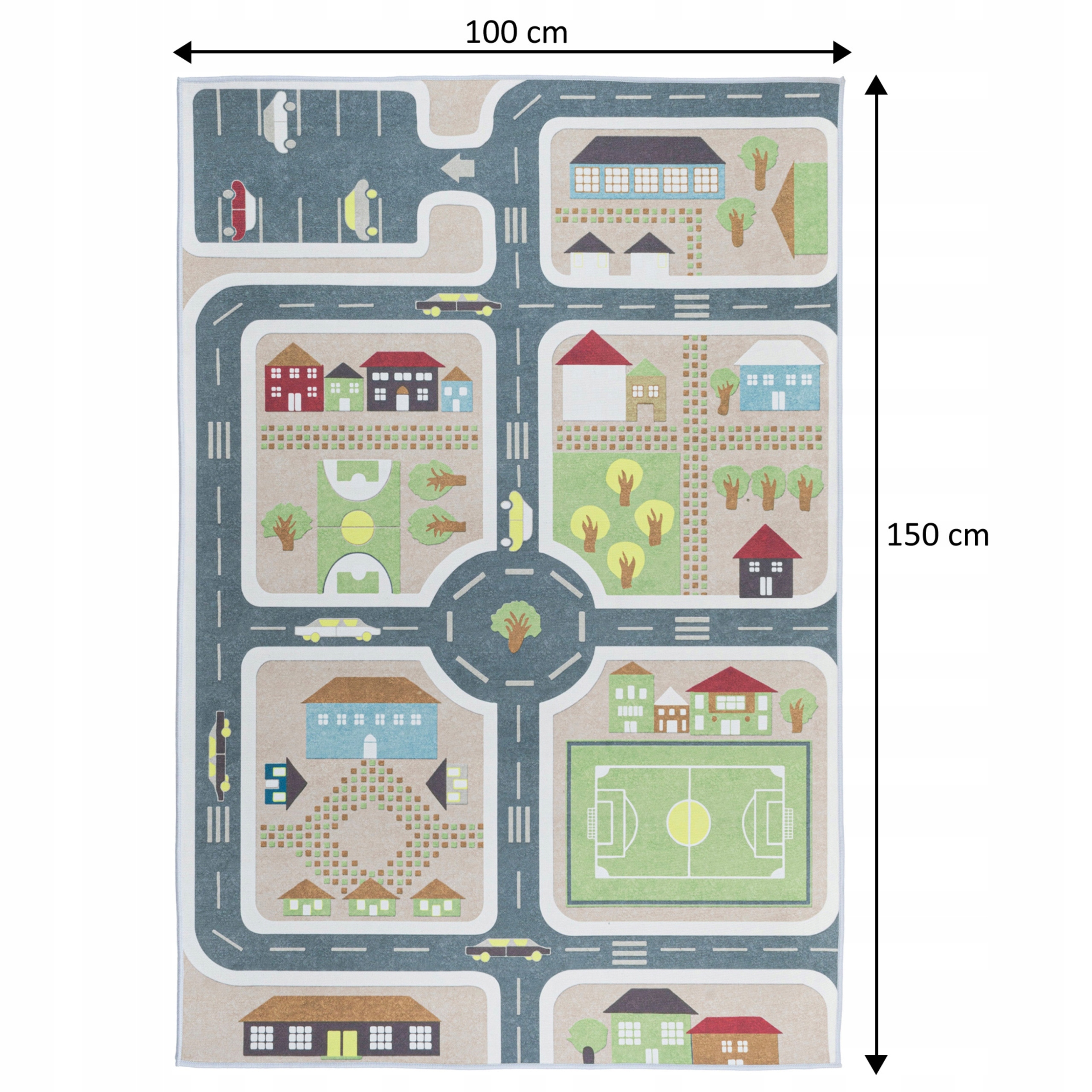 e-floor vaikų kilimas miesto gatvės 100x150 cm