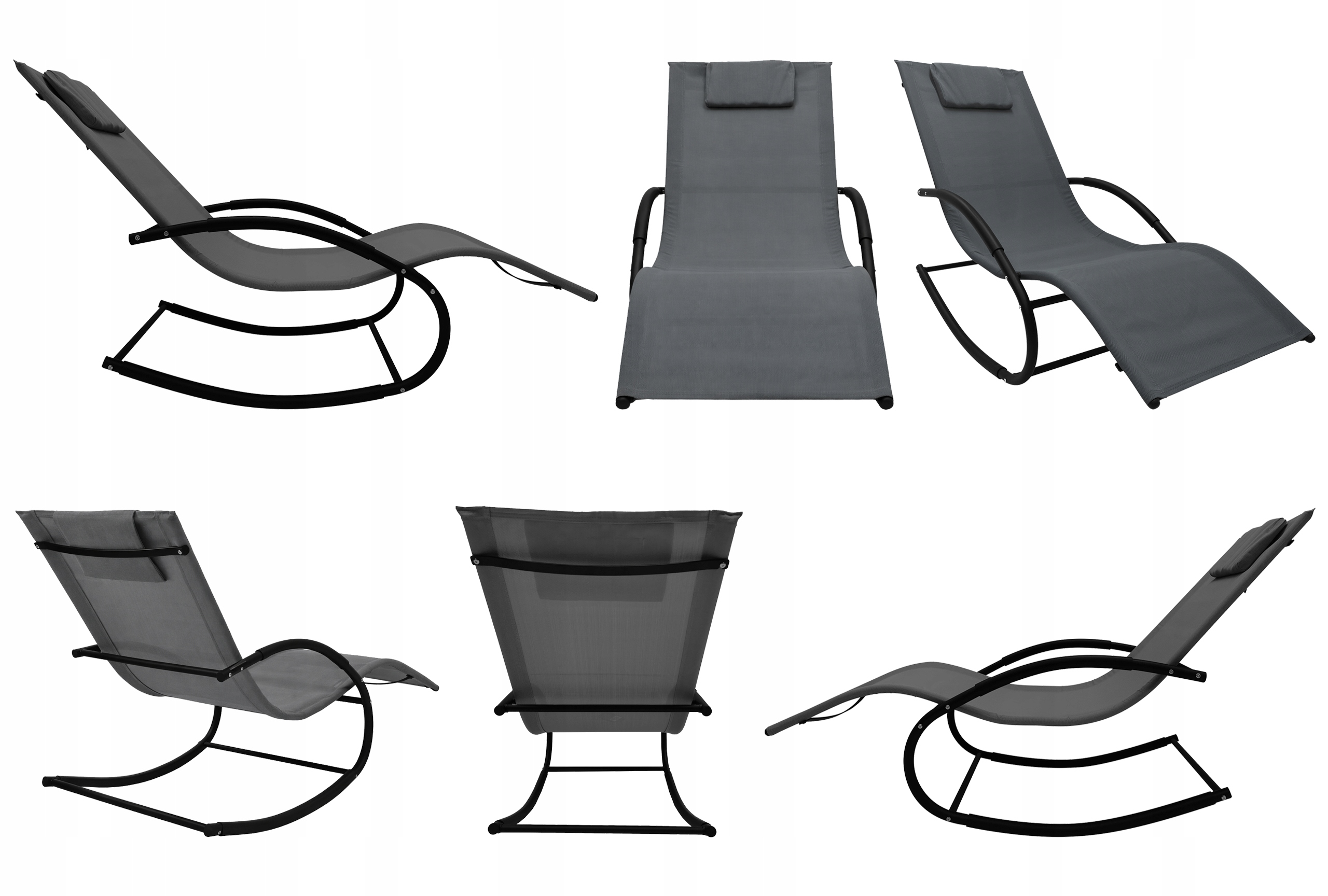 SODO KĖDĖ KĖDĖ MODERNĖ SUPAMOJAMOJI KĖDĖ ZERO GRAVITY KĖDĖ ROCKY GREY