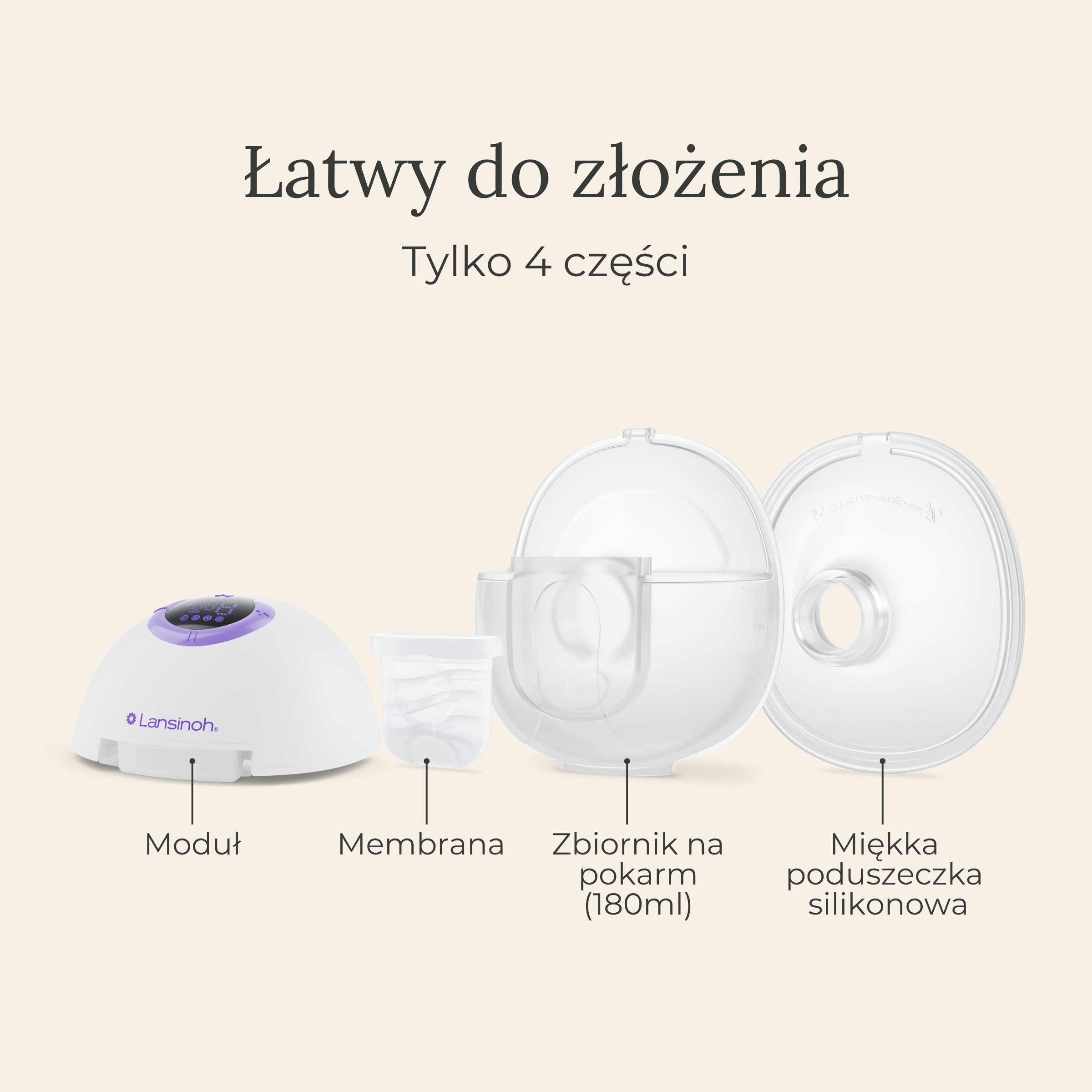 Lansinoh bevielė viengubė ritimo pompa, rankų jėga