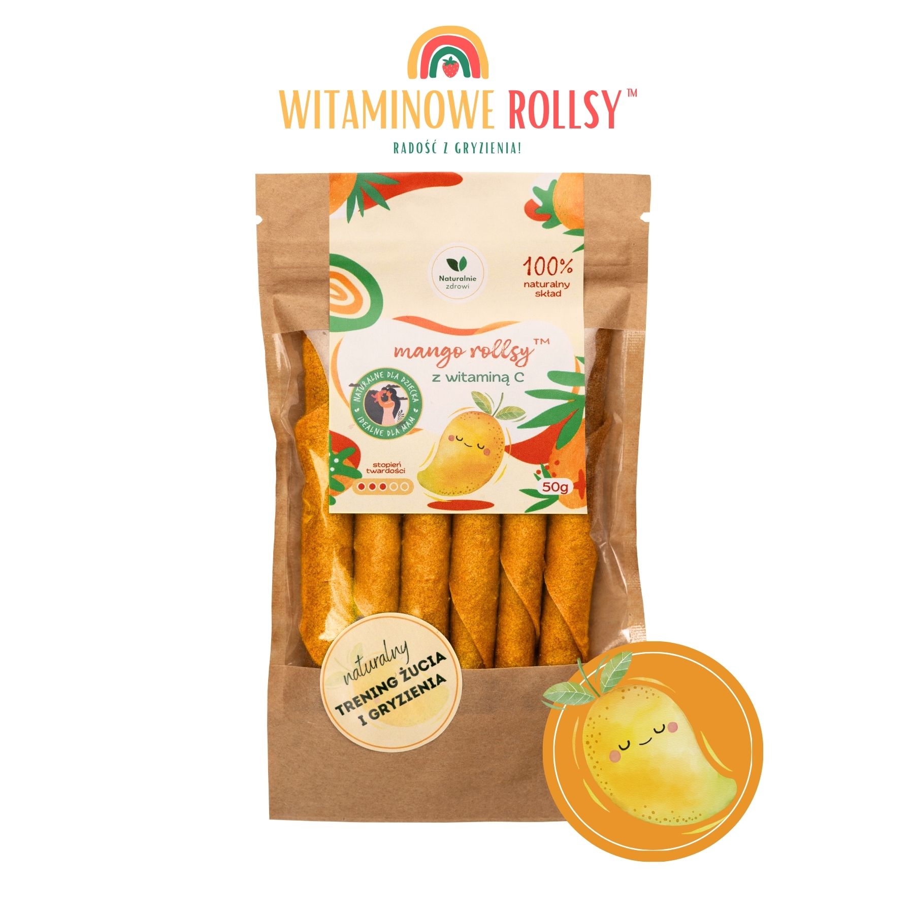 Naturalnie Zdrowi mango rutuliukai su C vitaminu