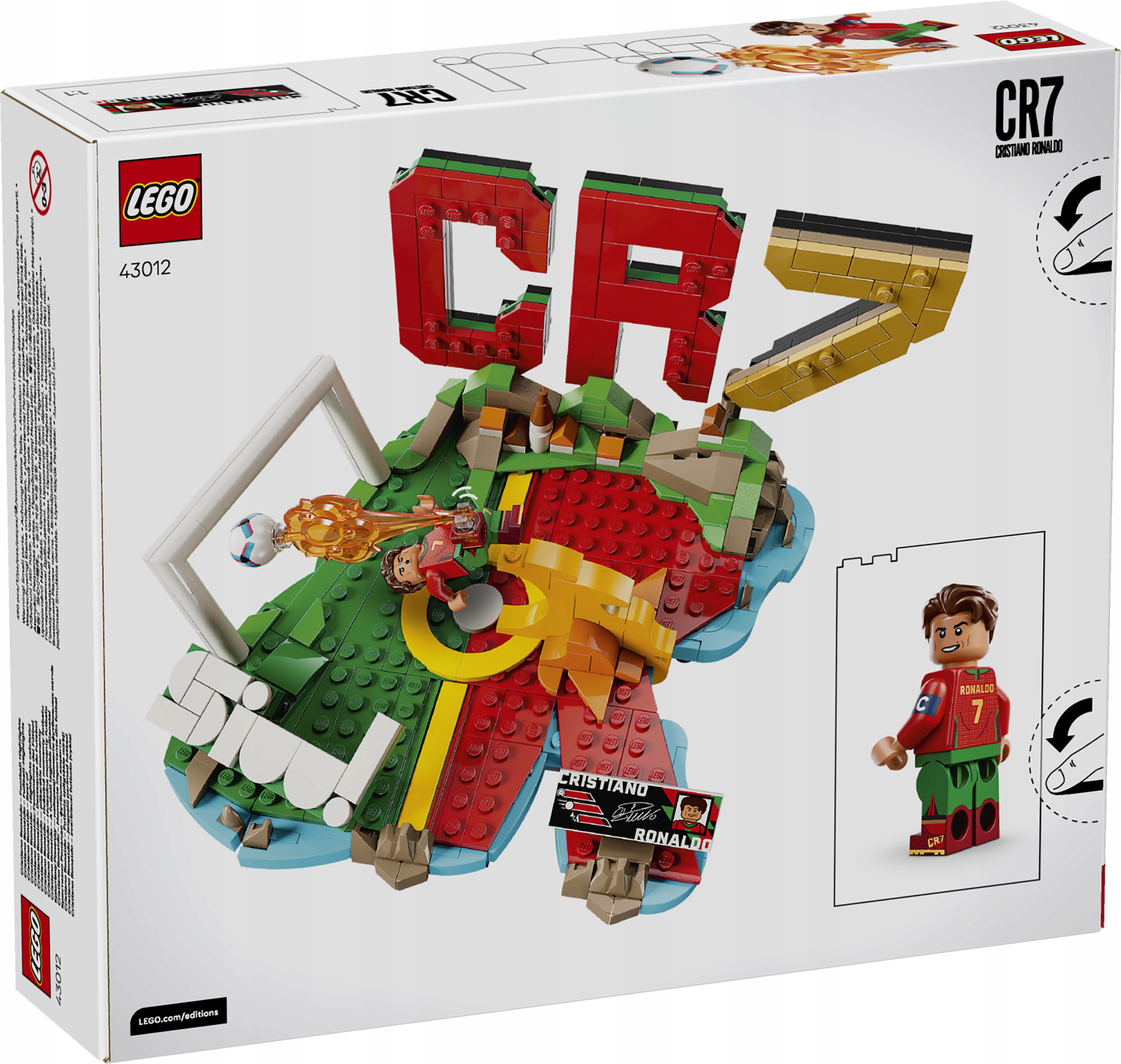 LEGO EDITIONS 43012 CRISTIANO RONALDO Futbolo akimirkos, futbolas
