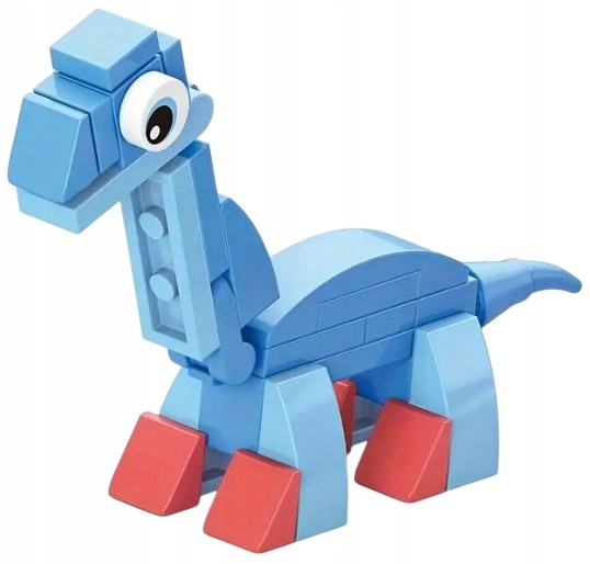 Blocks 35 el dinozaurų kaladėlių kaladėlės vaikams dinozauras Brontosaurus 0002
