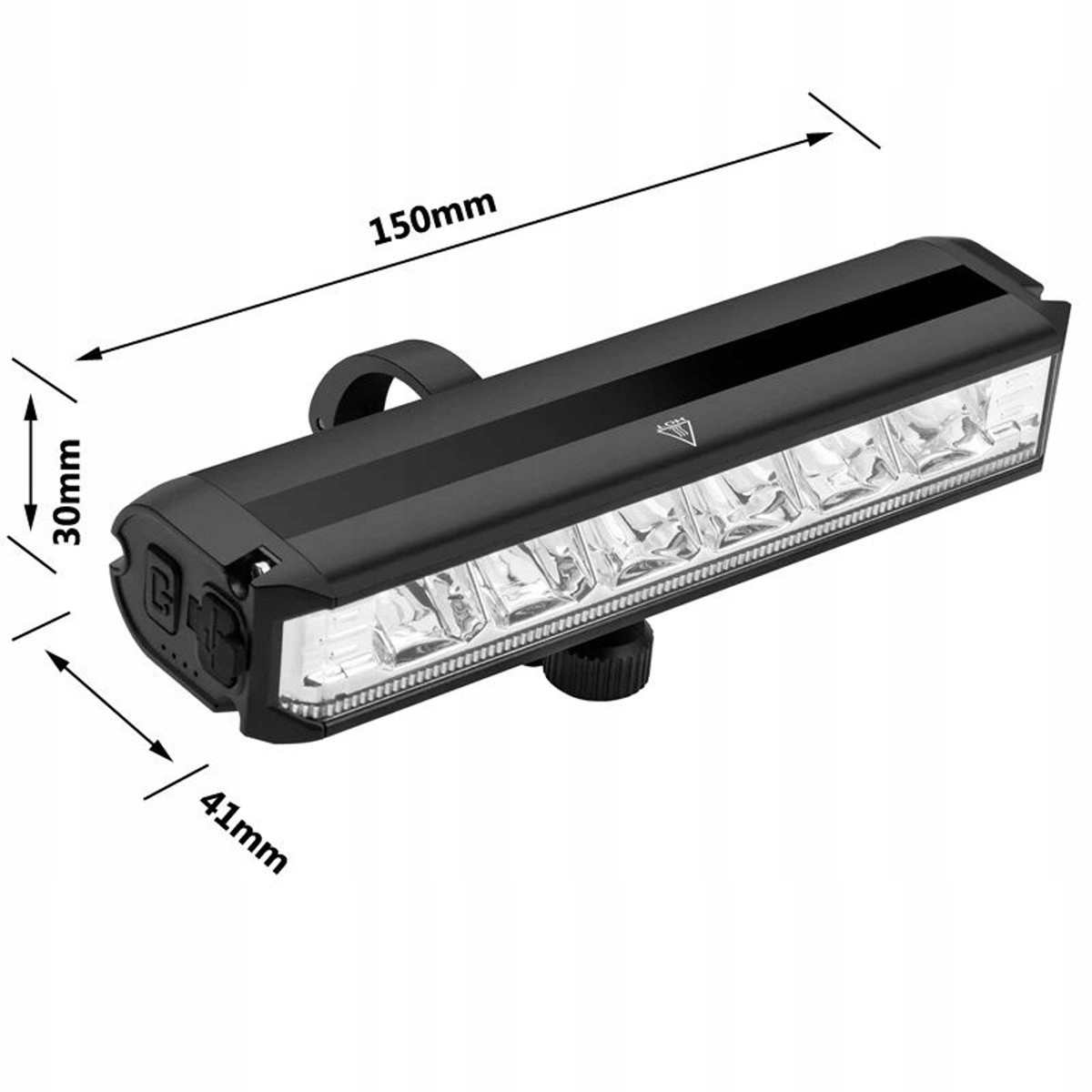 Dviračio priekinė lempa LED 4 režimai Cree USB-C