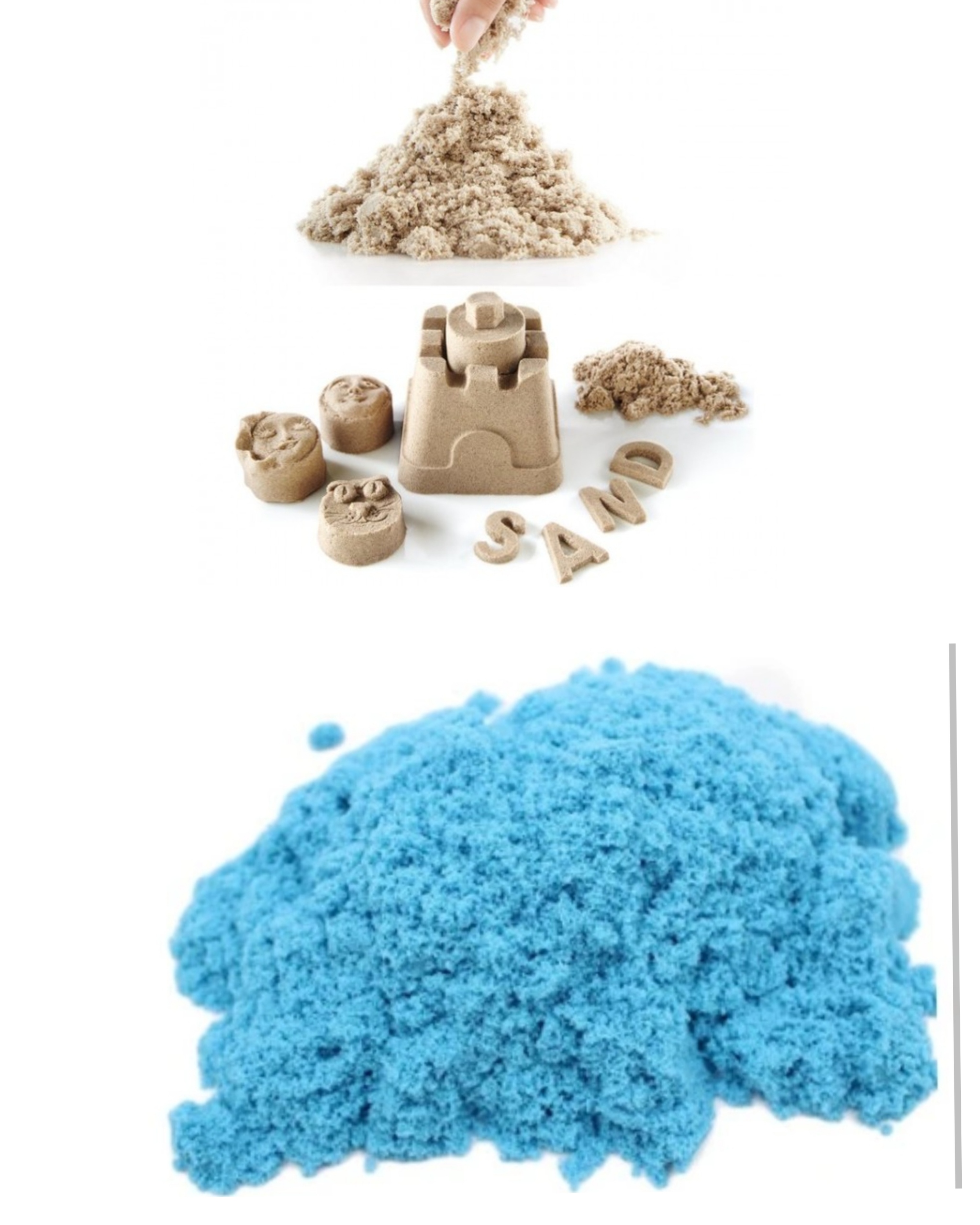 Kinetinis smėlis spalvoti 1 kg