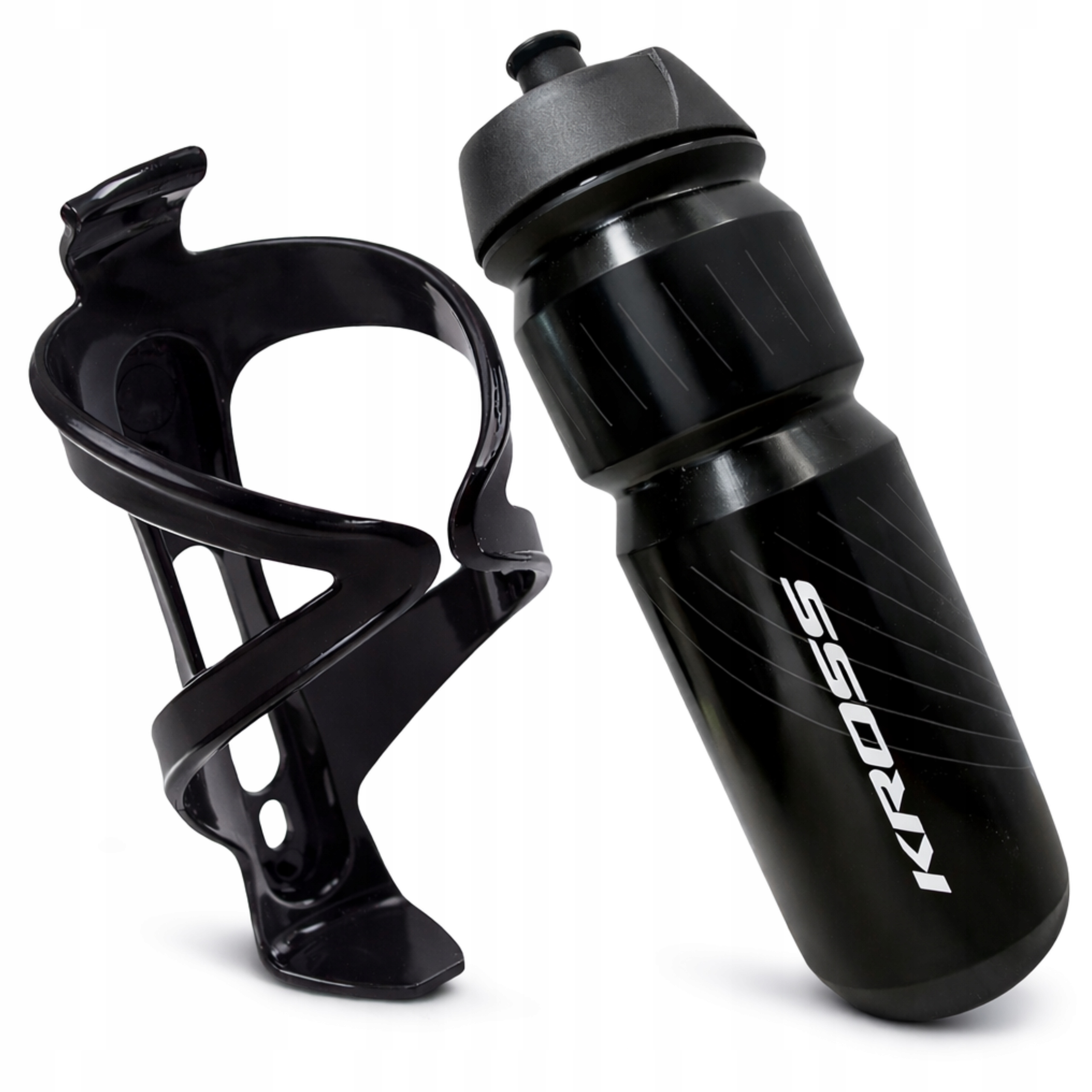 Kross 750 ml bidonas su juoduoju krepšiu