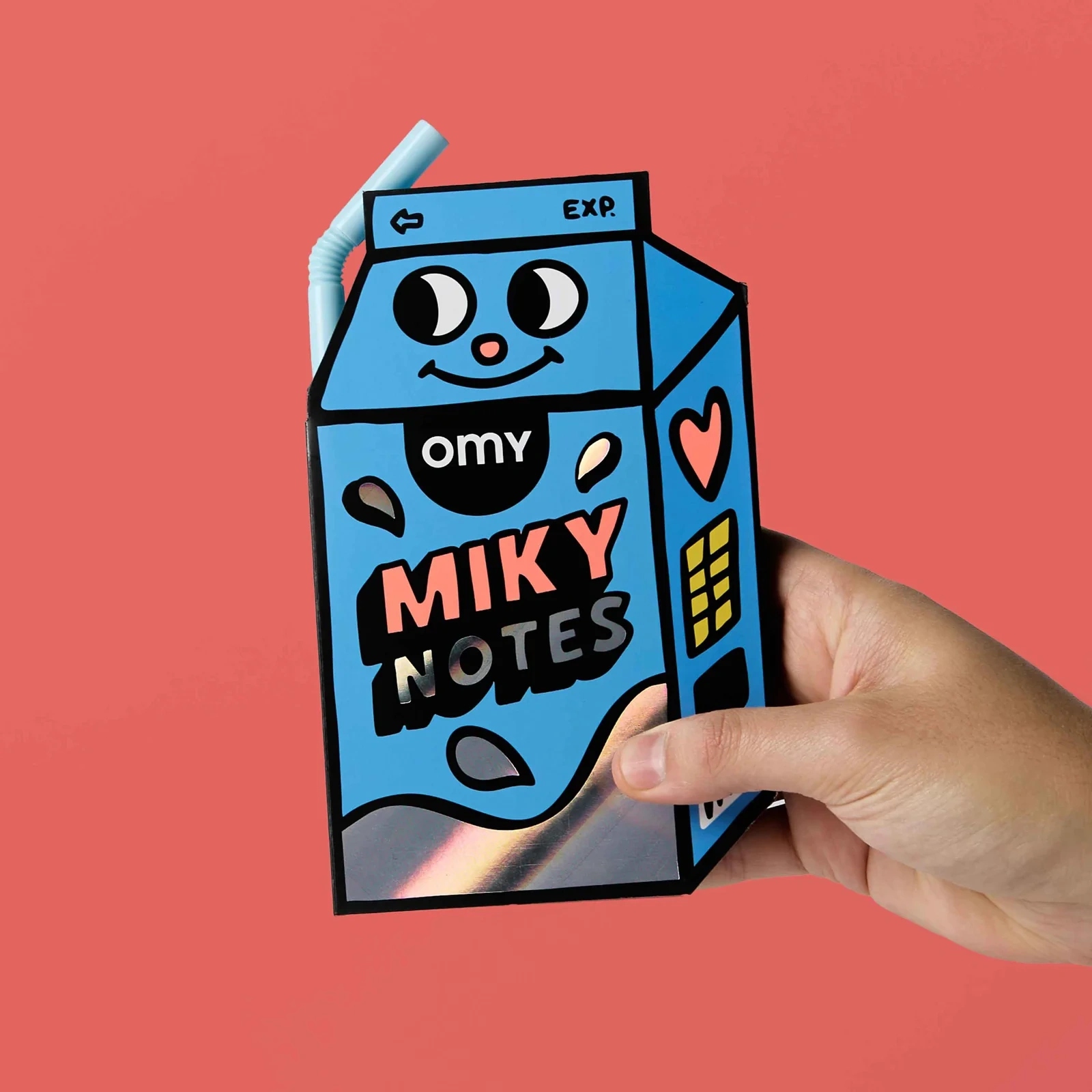 OMY Sąsiuvinis su lipniais lapeliais Miky Mleko Milky