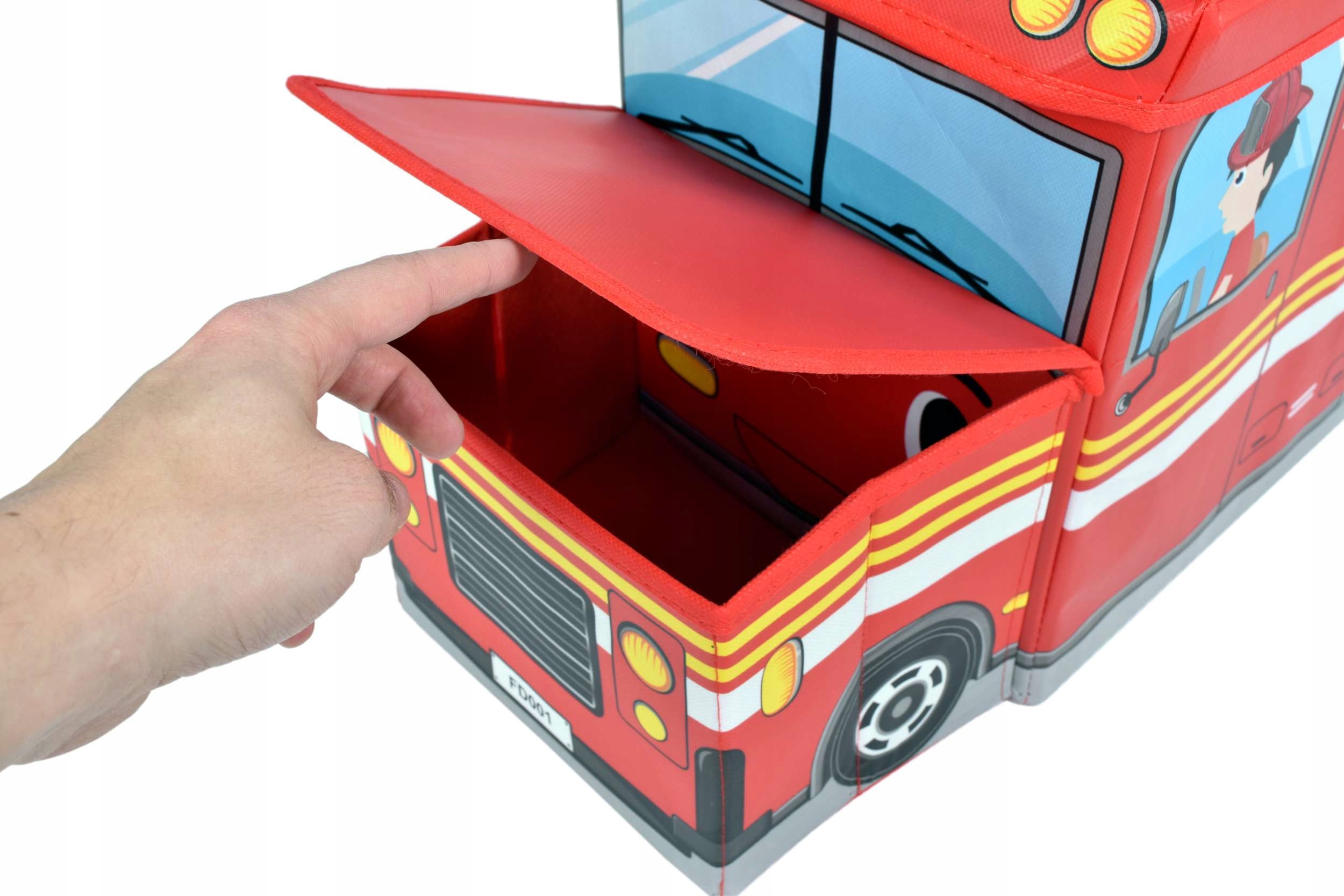 PUFF VAIKŲ ŽAISLŲ BASKET FIRE BRAND AUTOMOBILIŲ KONTEERINĖ SĖDYNĖS BAGAŽINĖ