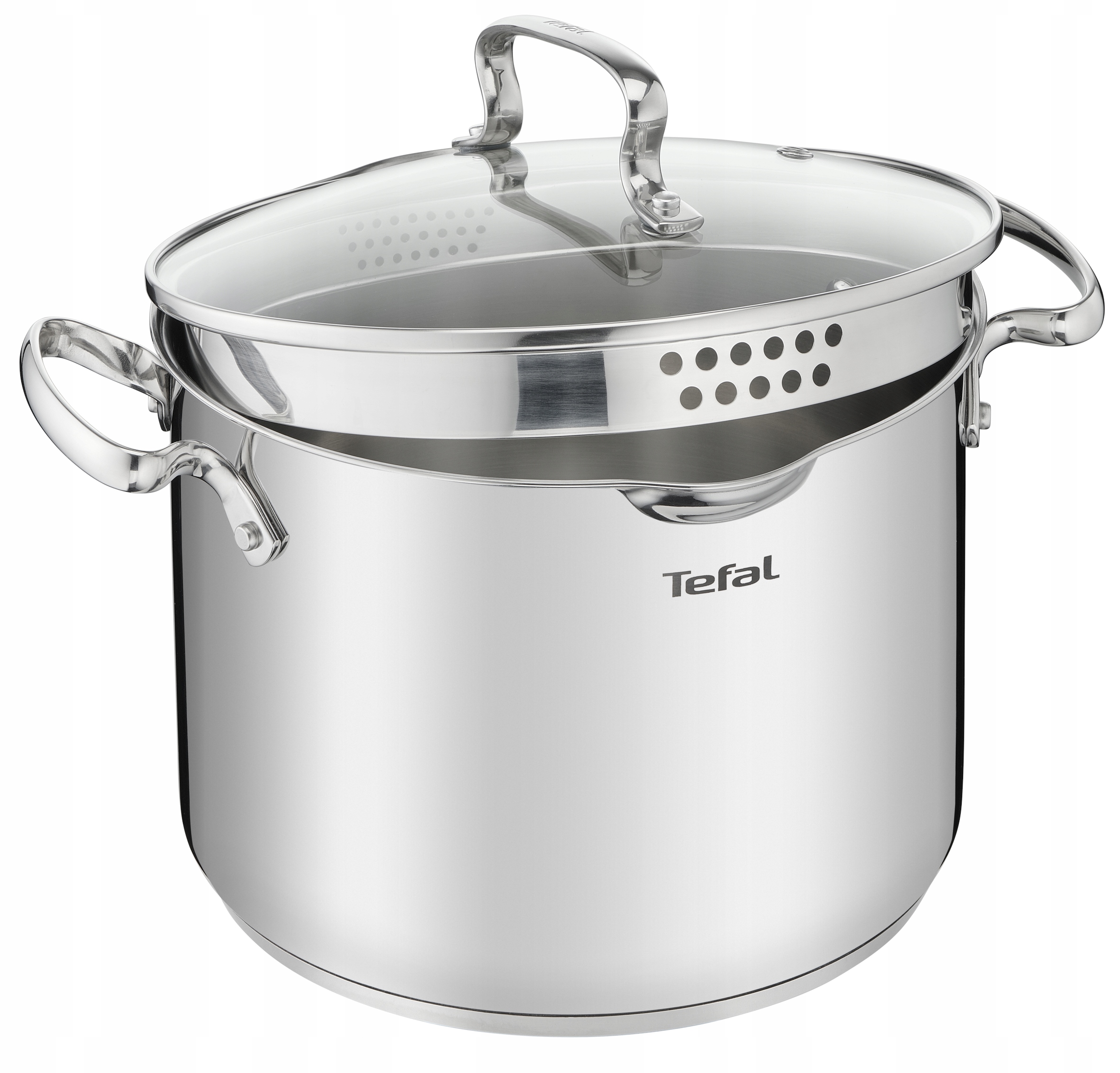 Puodas su dangčiu, aukštas TEFAL Duetto 22cm, indukcinis