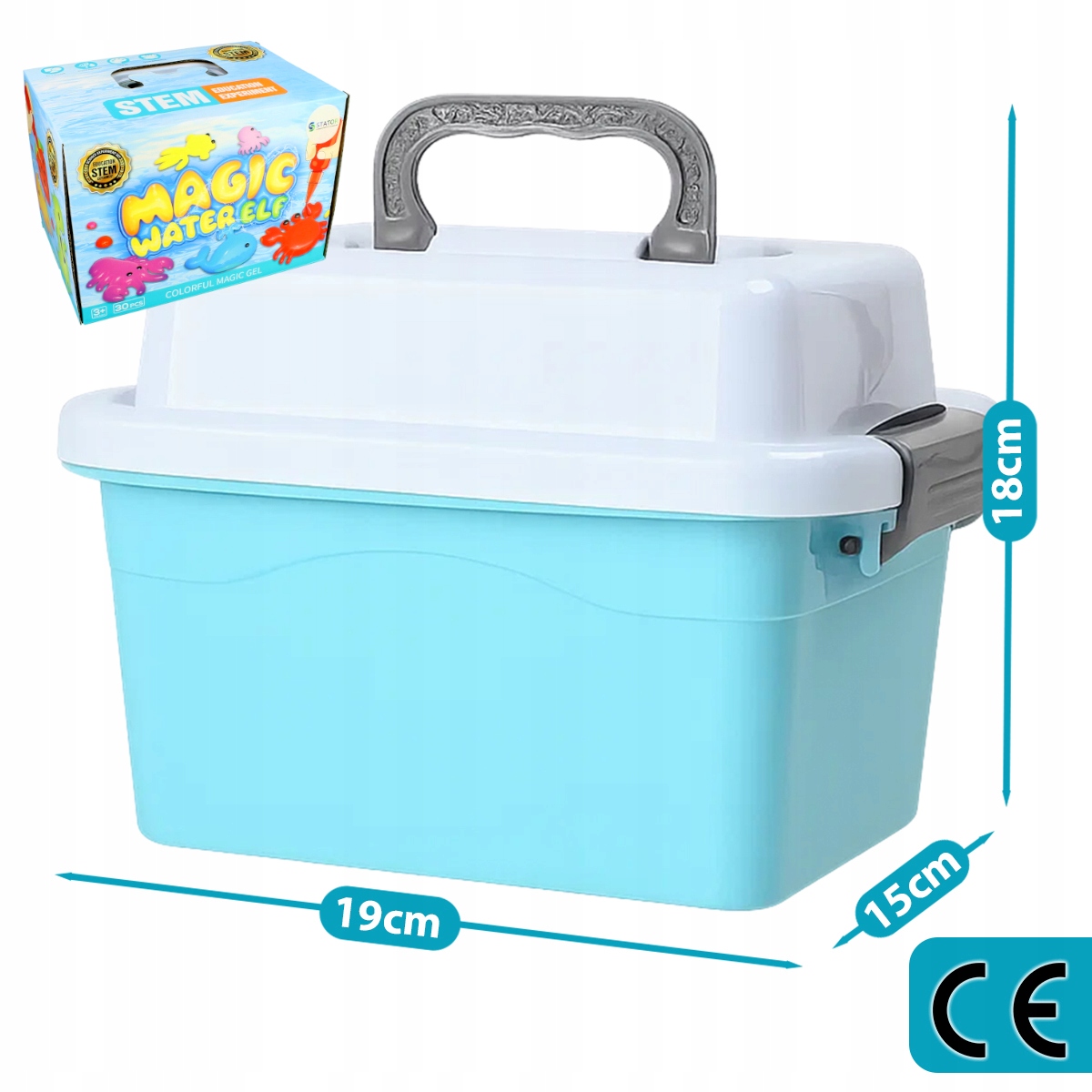 KŪRYBINIS RINKINYS MAGICAL WATER ANIMALS BOX GEL PELIETI DAŽAI