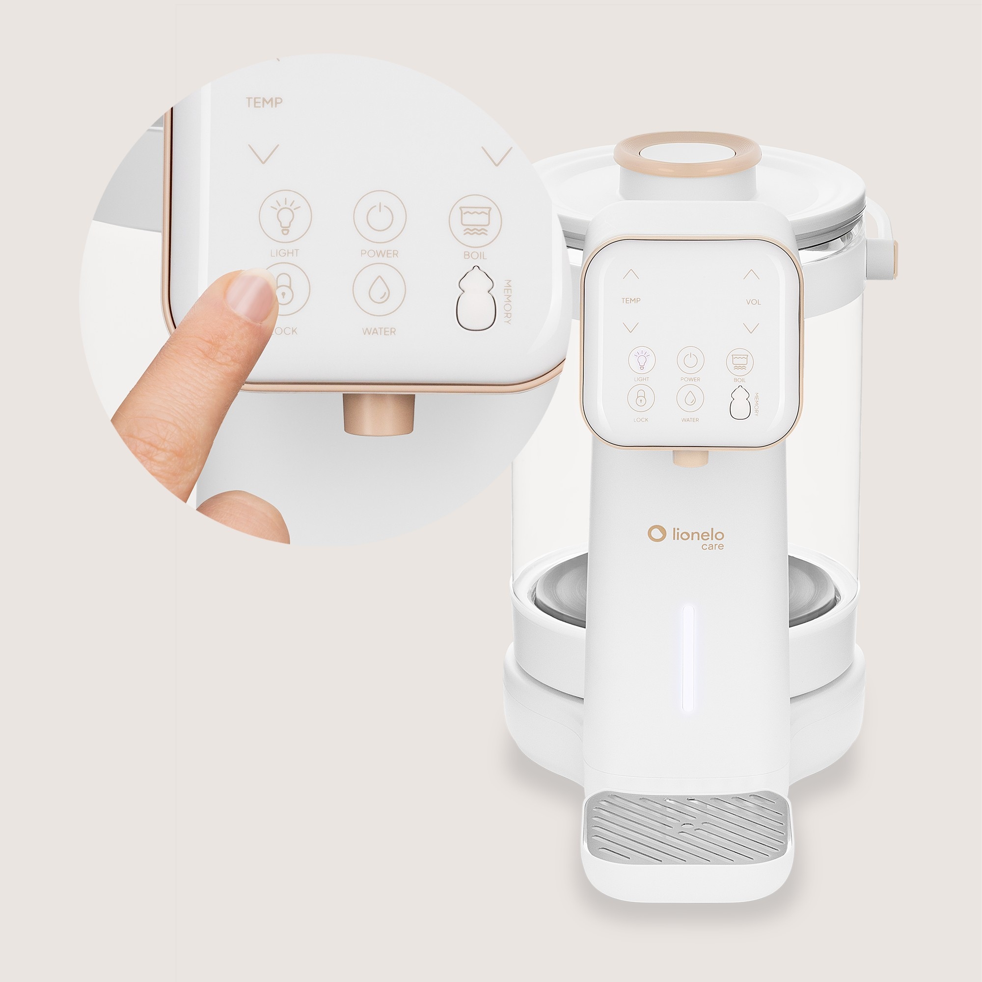 Lionelo Babypresto 2.0 pieno šildytuvas