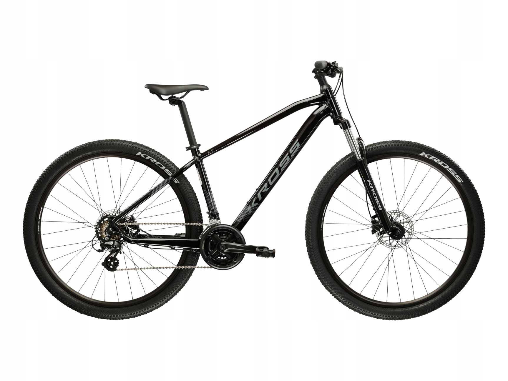 KROSS BERG 3.0 MTB kalnų dviratis, M dydis, juodas