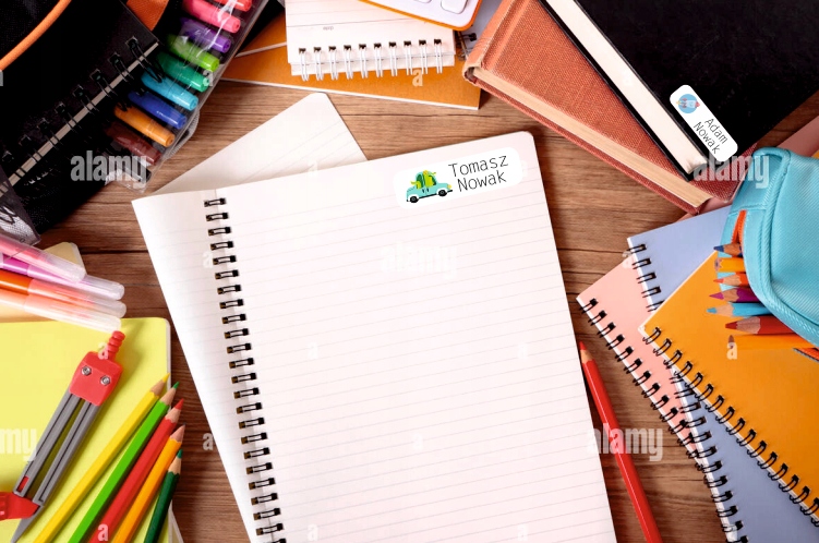 Personalizuoti vardiniai lipdukai, 116 vnt. atsparus vandeniui mokyklai, darželiui