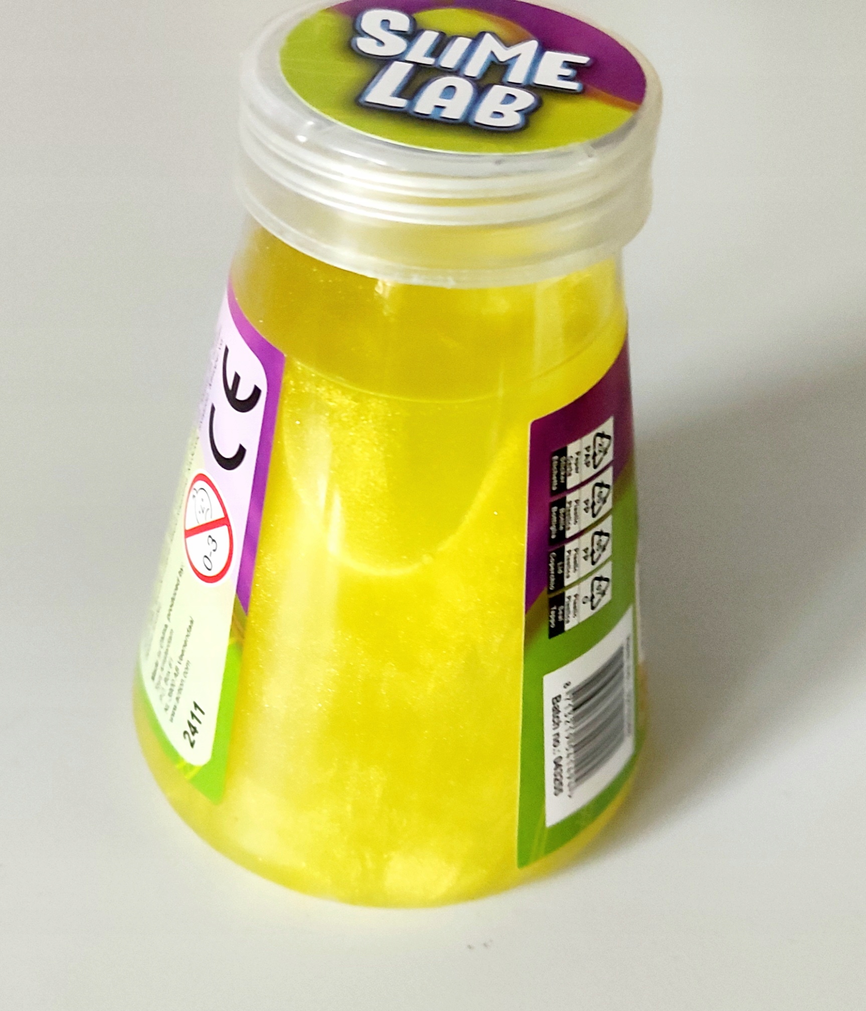 SENSORY MASS vaikams SLIME LAB blizgesys dėžutėje, 1 vnt, įvairių spalvų